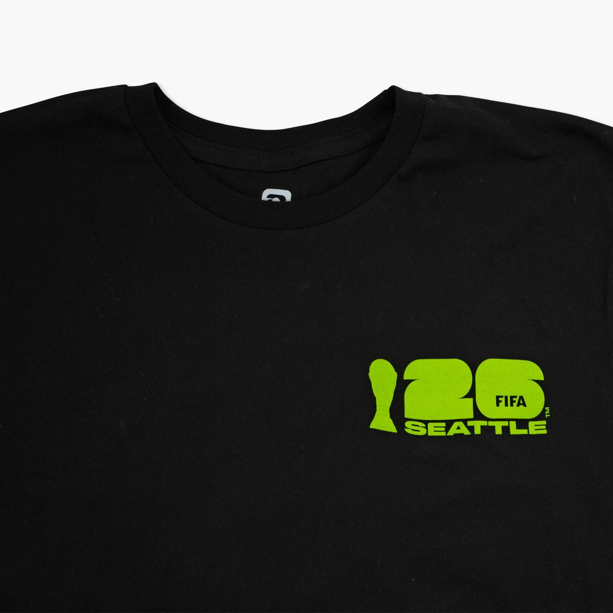 2026 FIFA World Cup Seattle Poster Black T-Shirt - Image 4