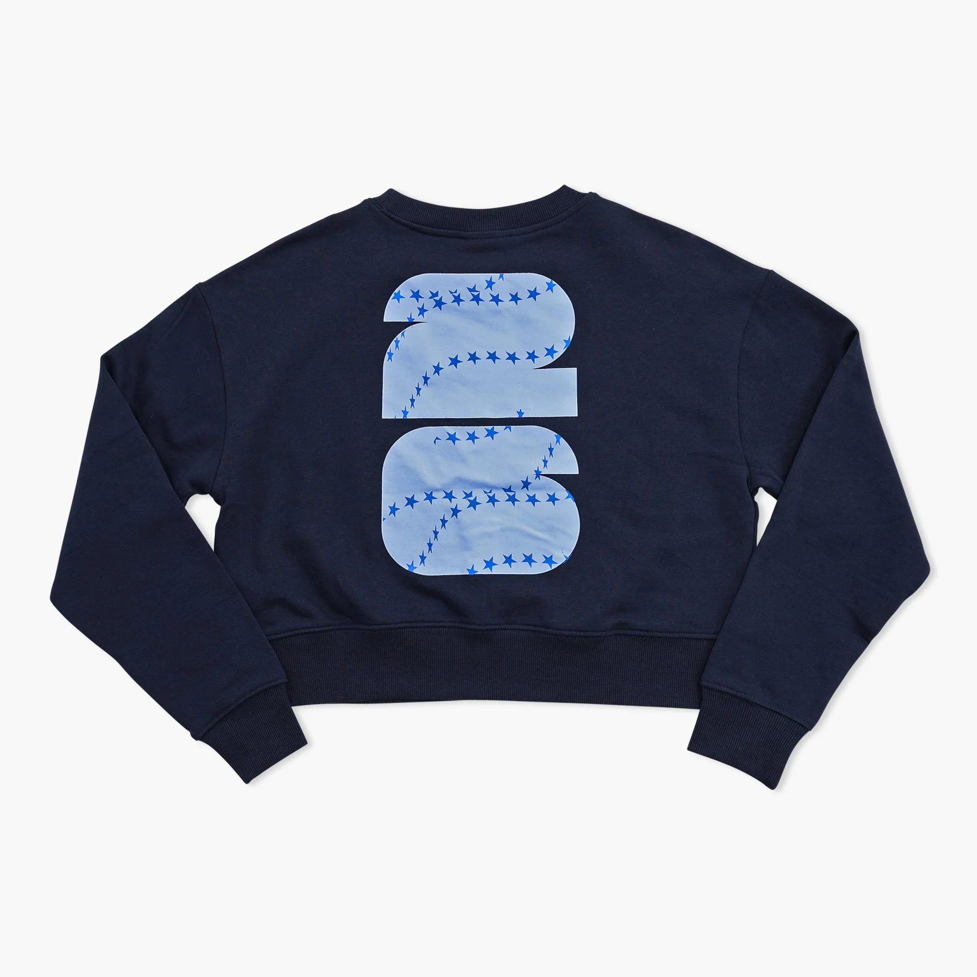2026 FIFA World Cup USA Emblem Cropped Navy Crewneck - Image 2