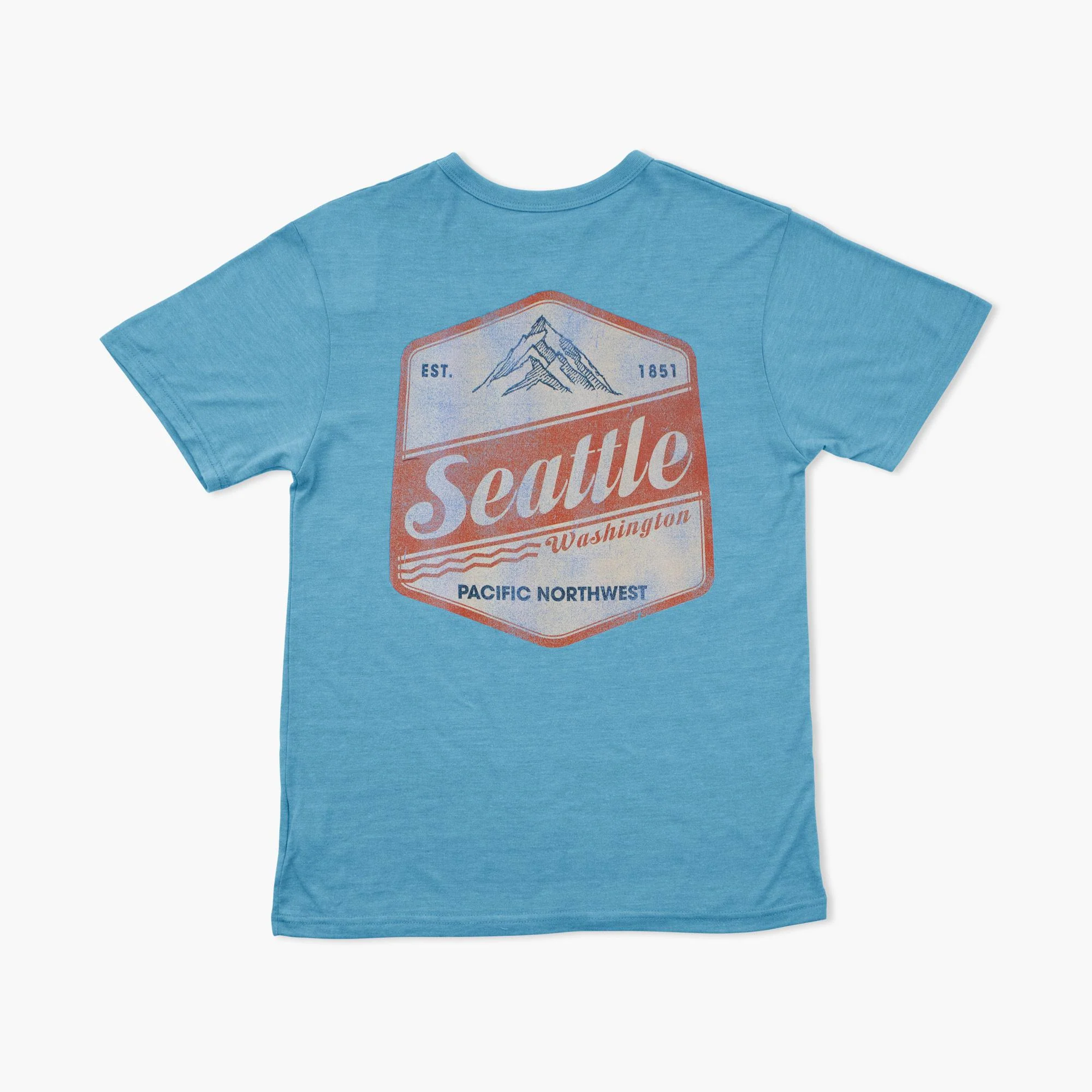 Badge Of Honor Powder Blue Seattle T-Shirt