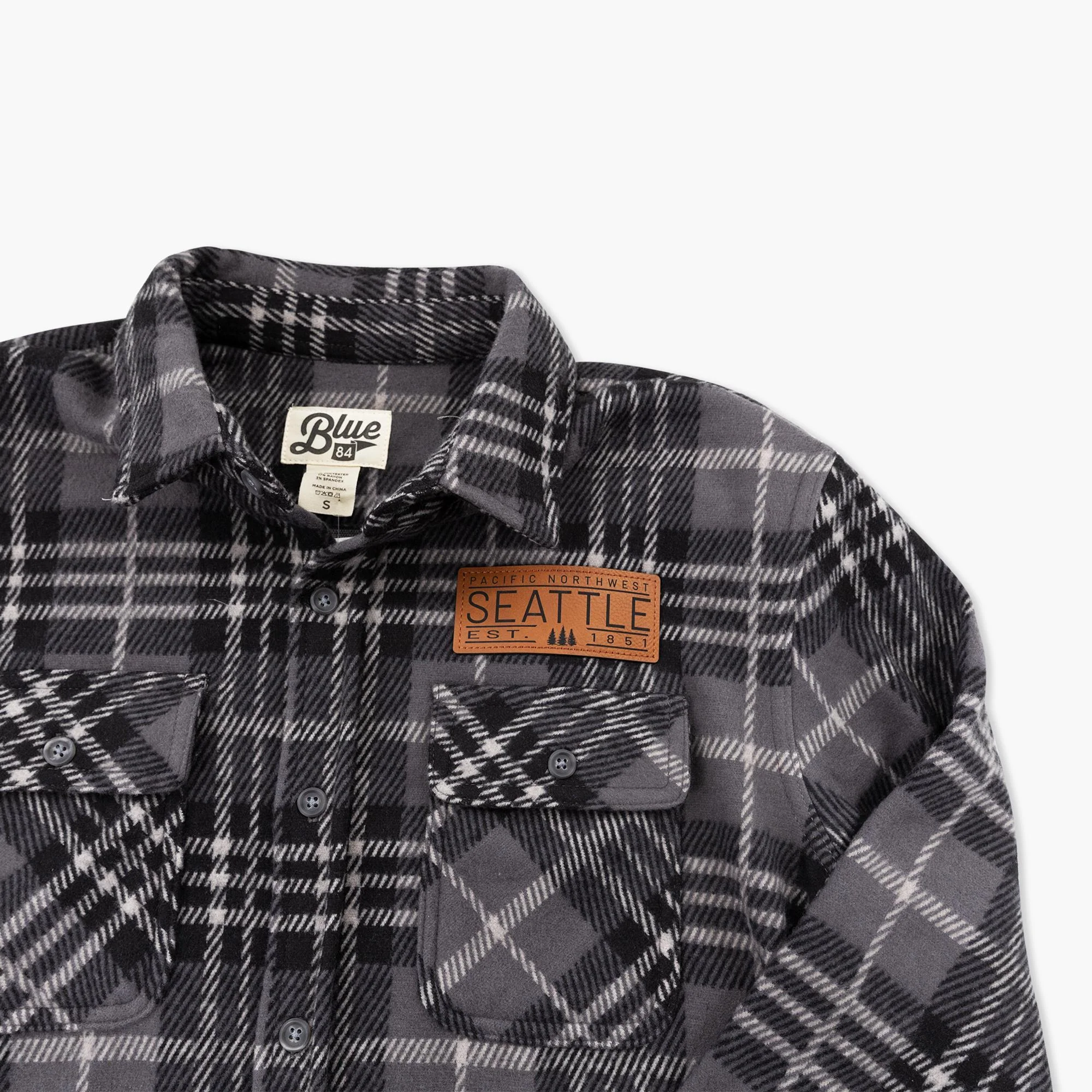 Blackhelm Pines Black Seattle Flannel - Image 2
