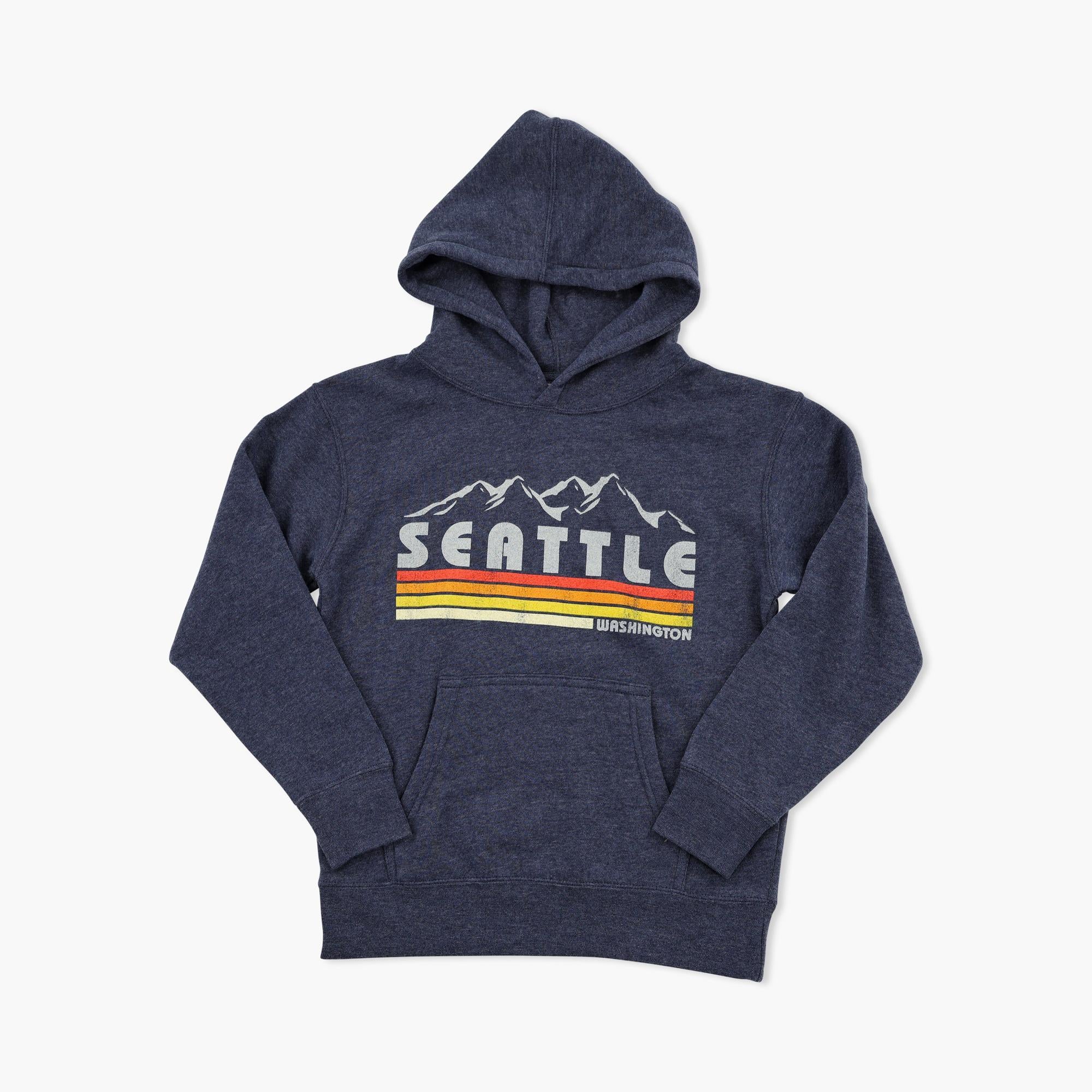 Bueller Heather Navy Seattle Youth Hoodie