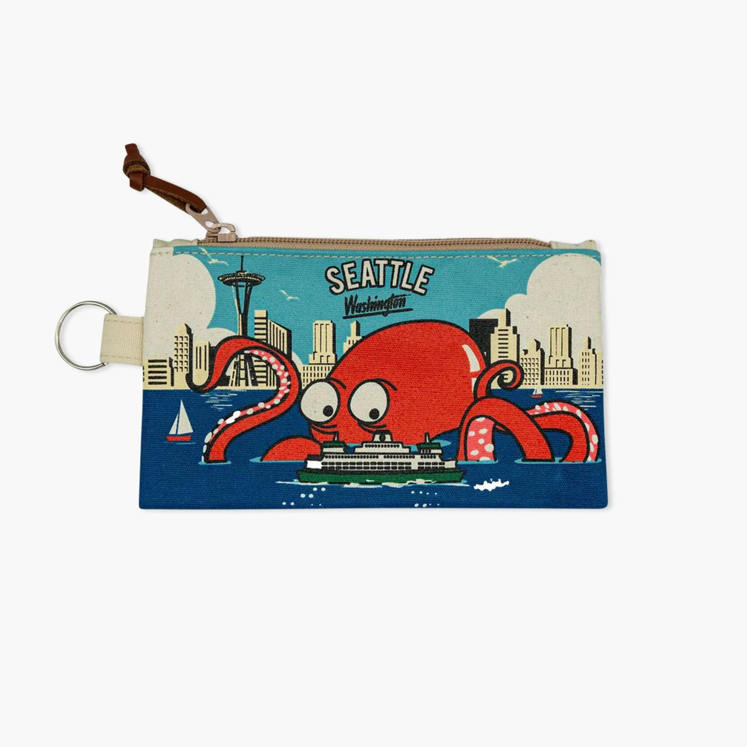Chalo Seattle Octopus Skyline Mini Pouch