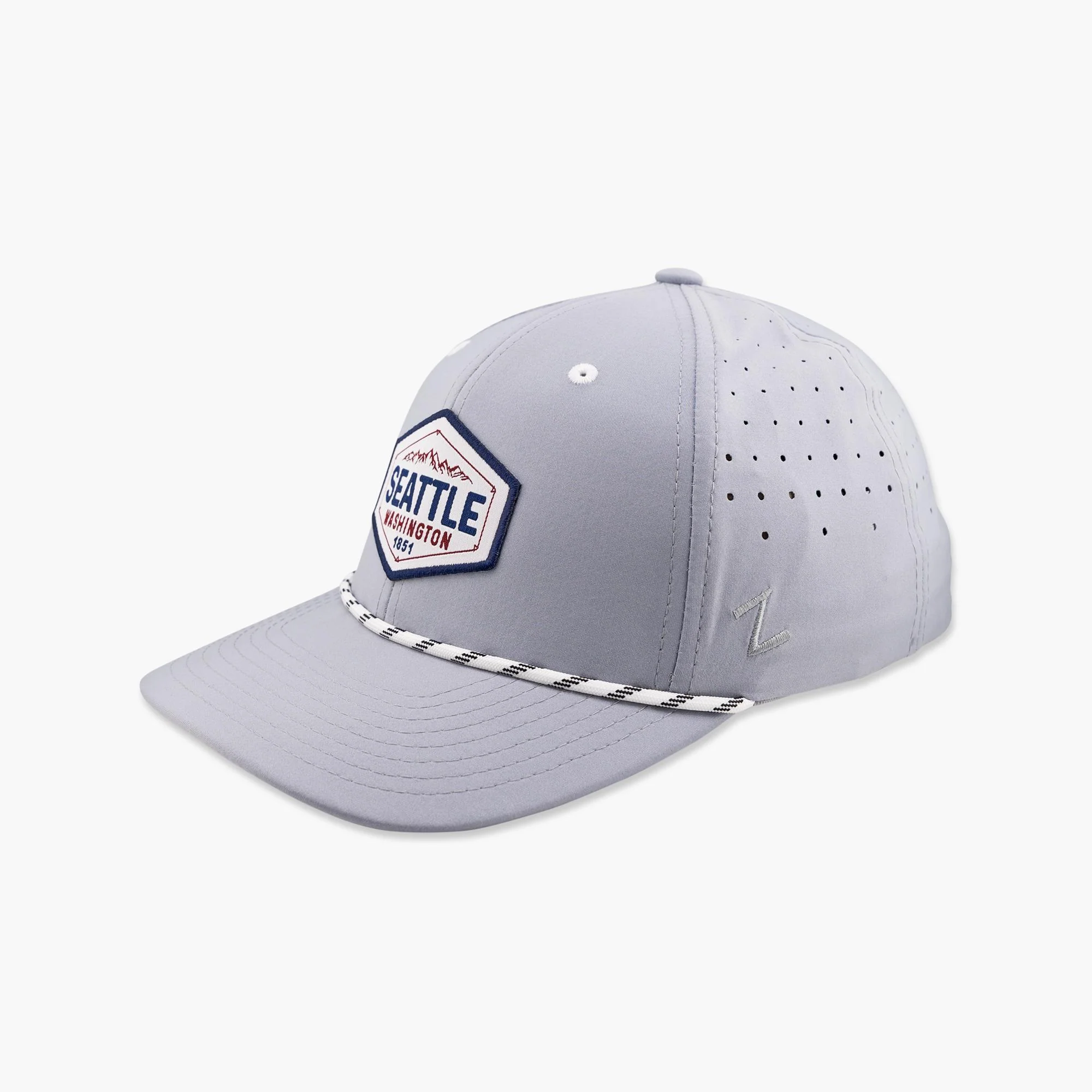 Contempt Mountains Light Grey Seattle Adjustable Hat - Image 2