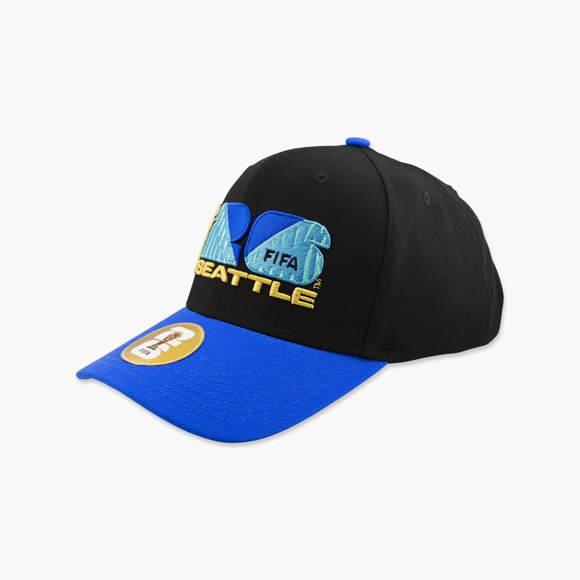 FIFA World Cup Host City Black/Blue Seattle A-Frame Snapback - Image 2