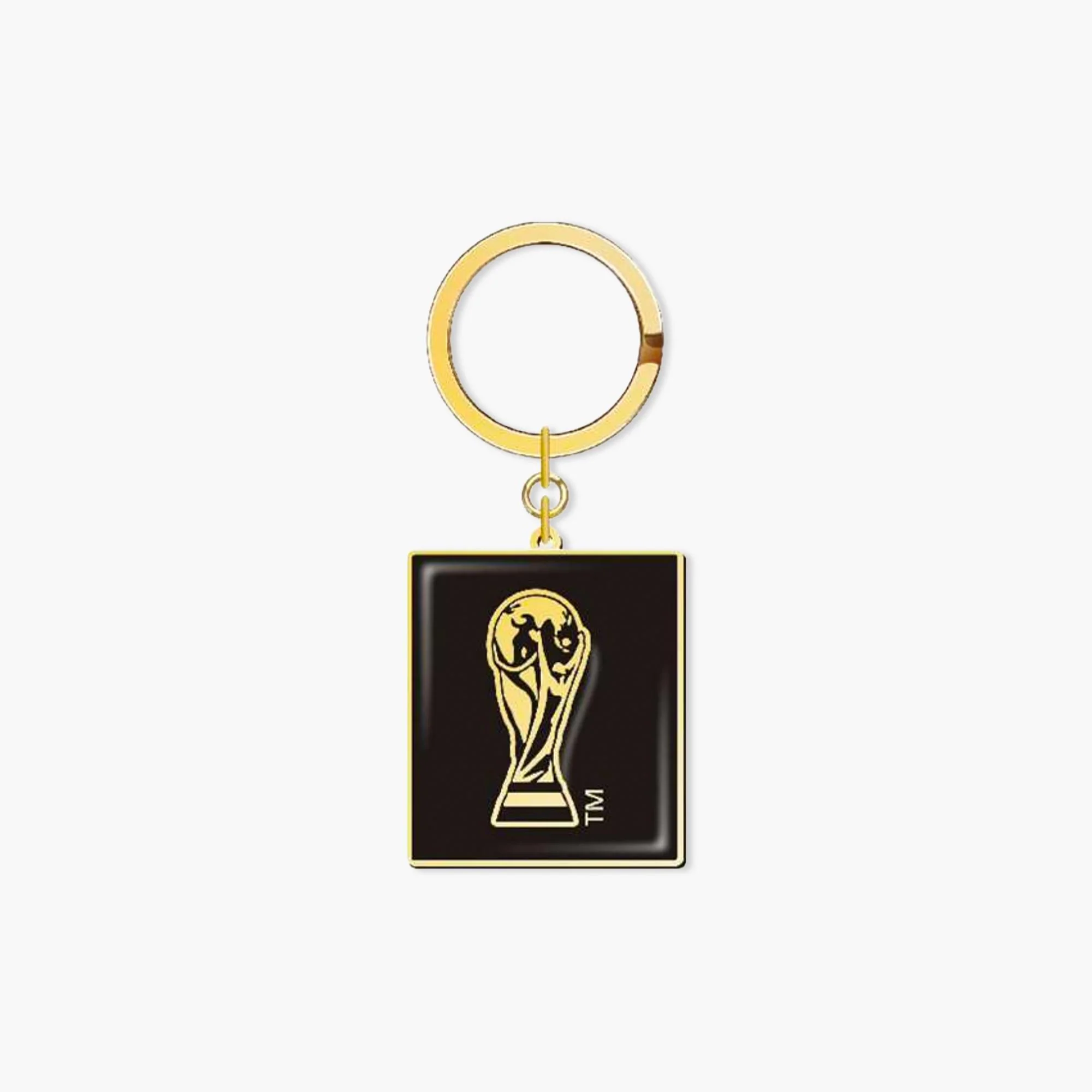 FIFA World Cup Square Trophy Black & Gold Keychain