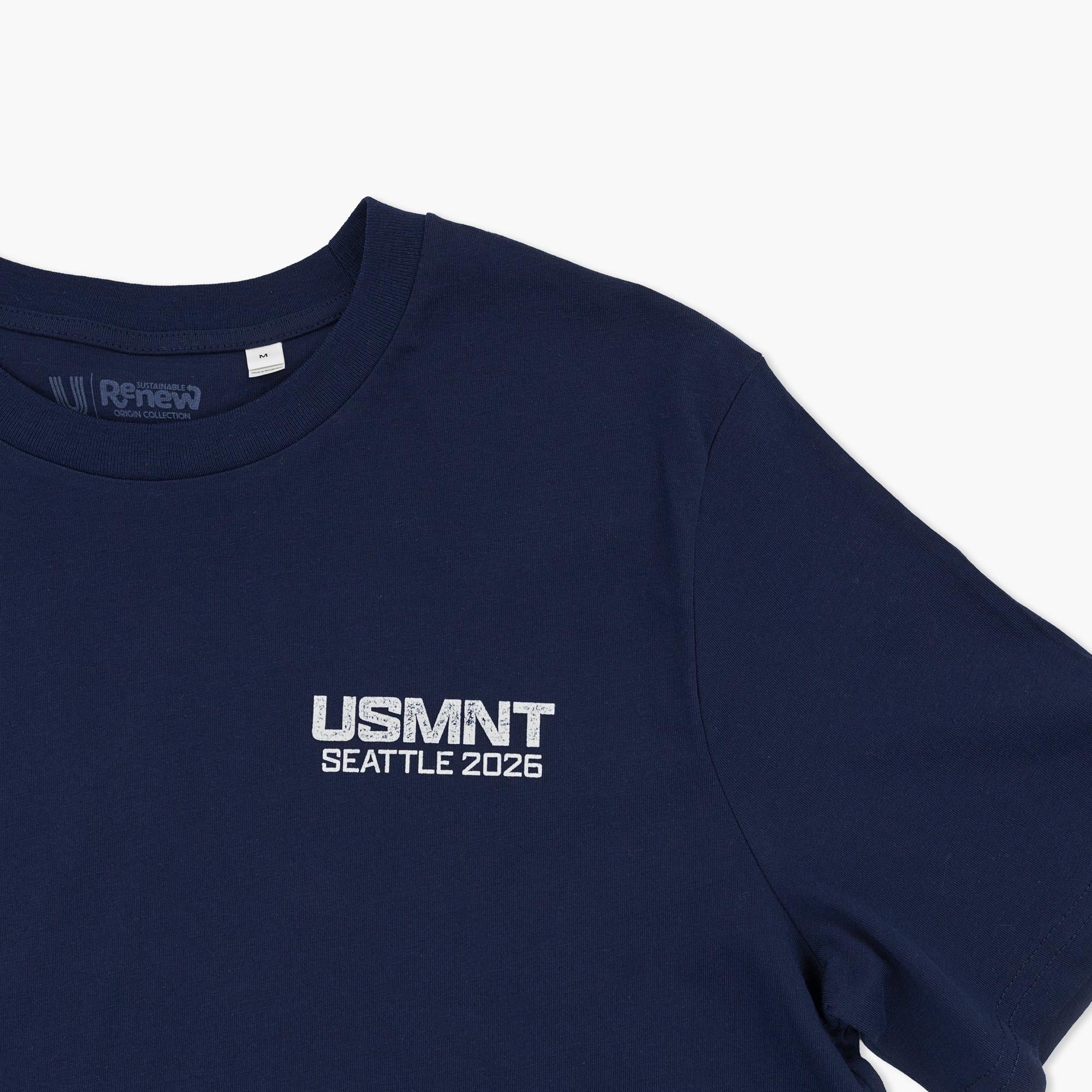 FIFA World Cup US Soccer in Seattle Heritage Navy T-Shirt - Image 3