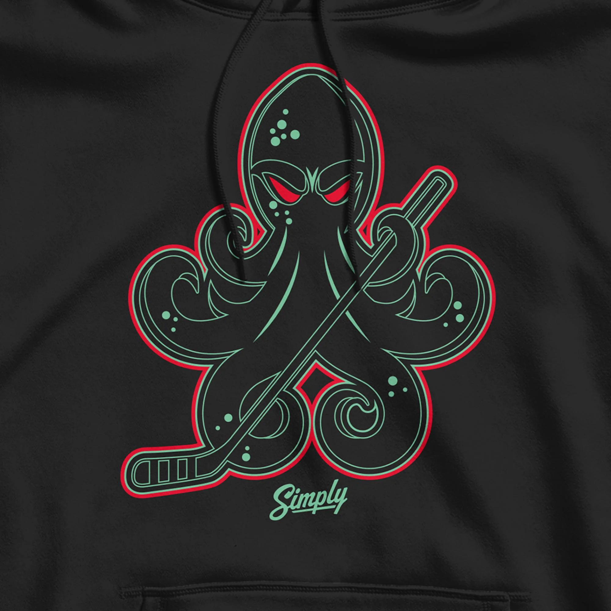 Hocktopus Black Ice Glow In The Dark Hoodie - Image 4
