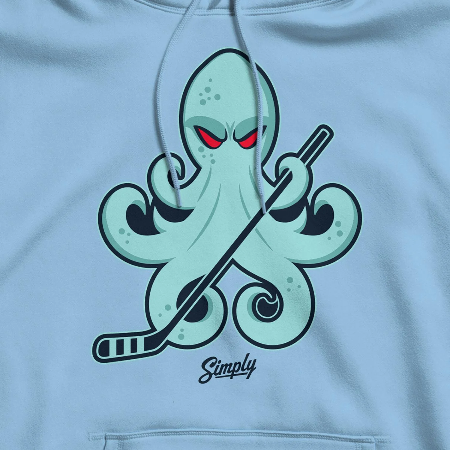 Hocktopus Ice Blue Hoodie - Image 2