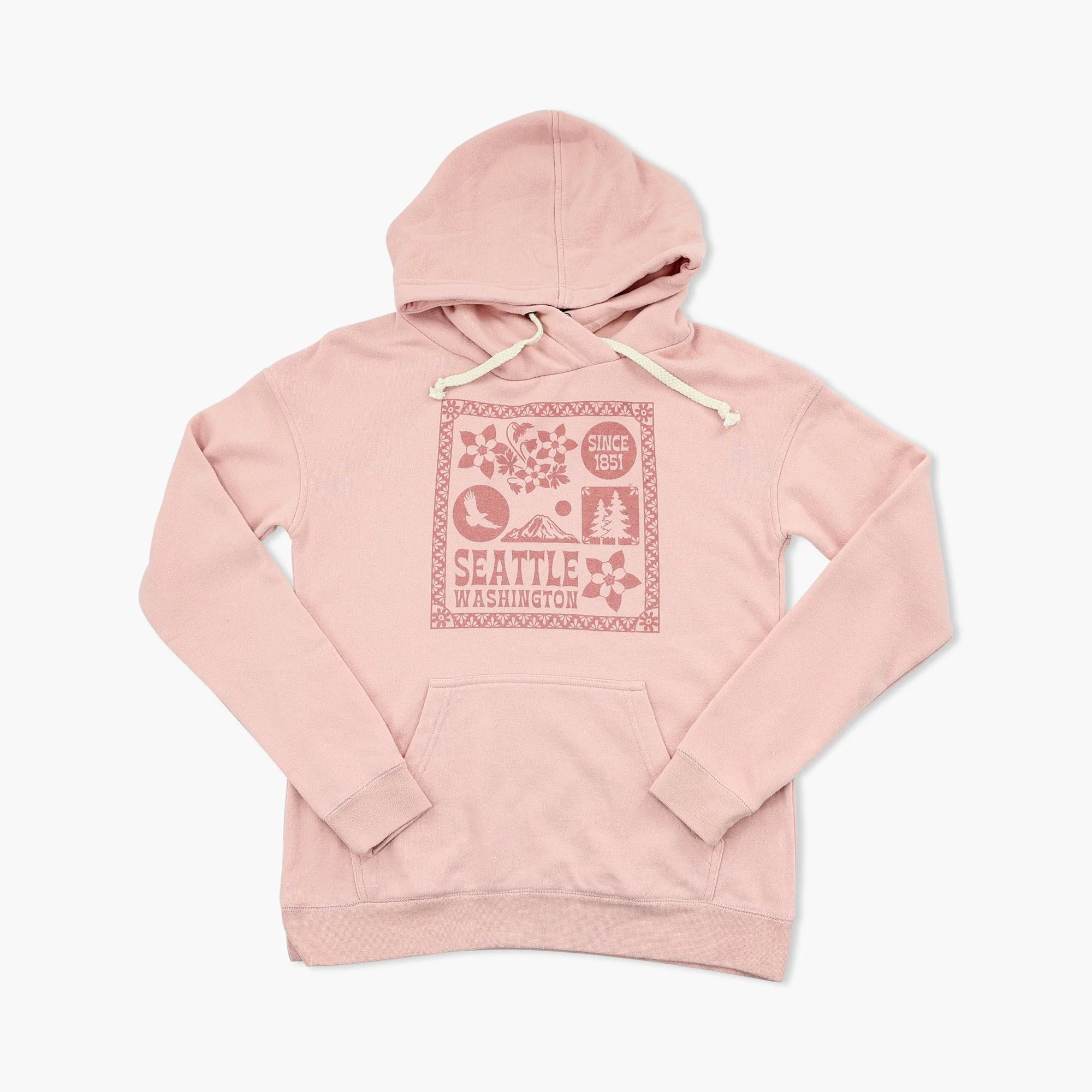 Jungle Book Pink Seattle Womens Hoodie
