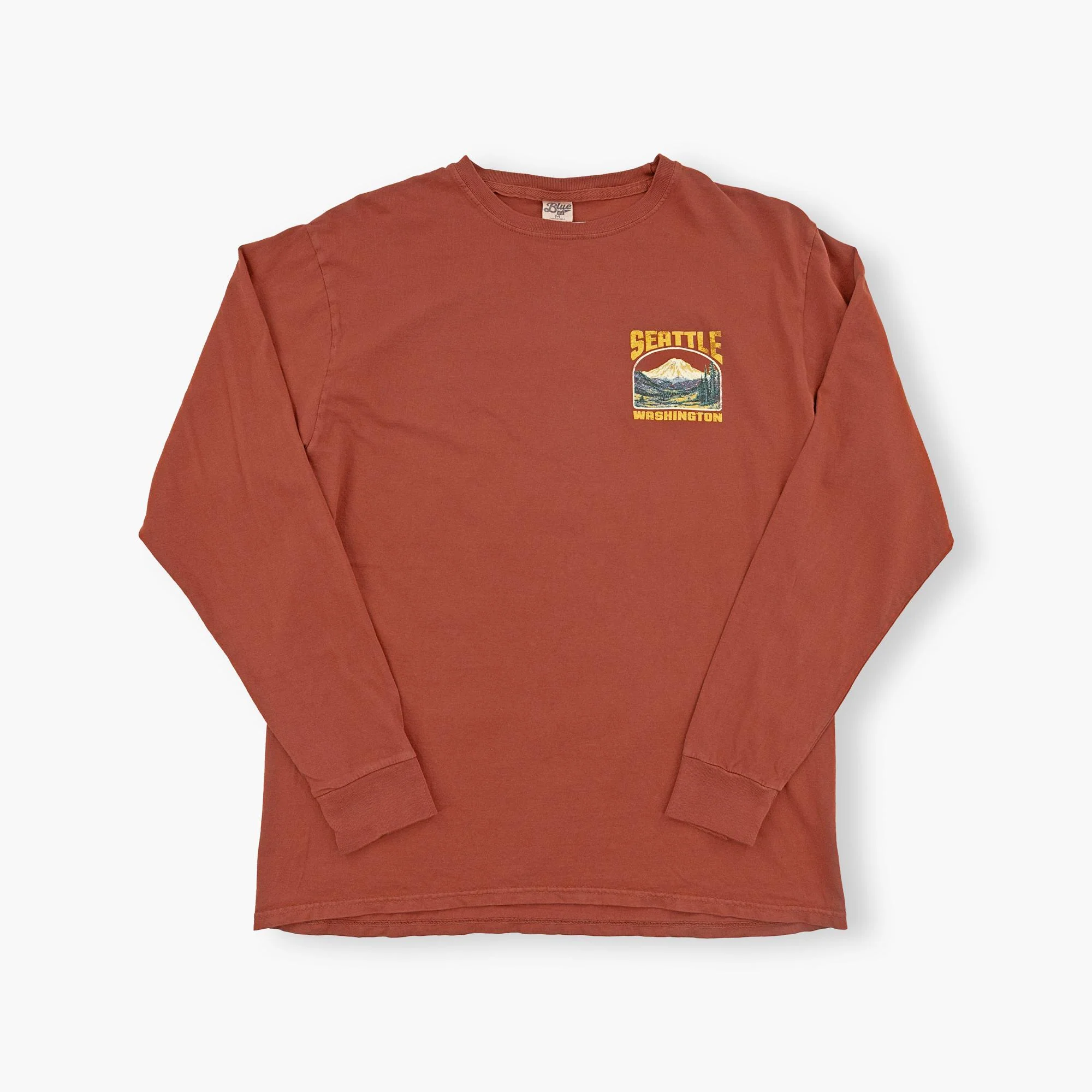 Narrowed Mountains Redwood Seattle Long Sleeve T-Shirt - Image 2
