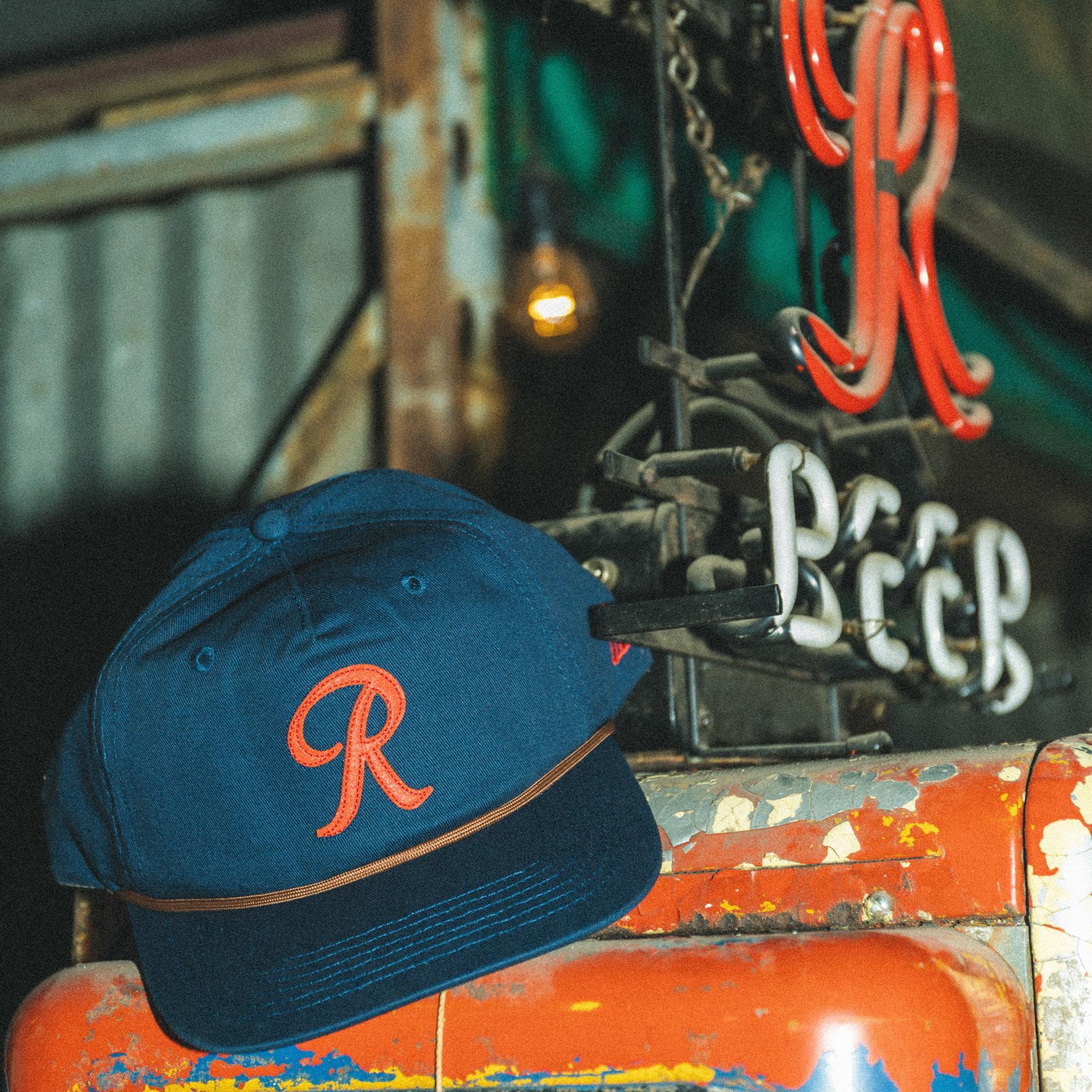 Rainier Beer Navy Varsity 5-Panel Hat - Image 3