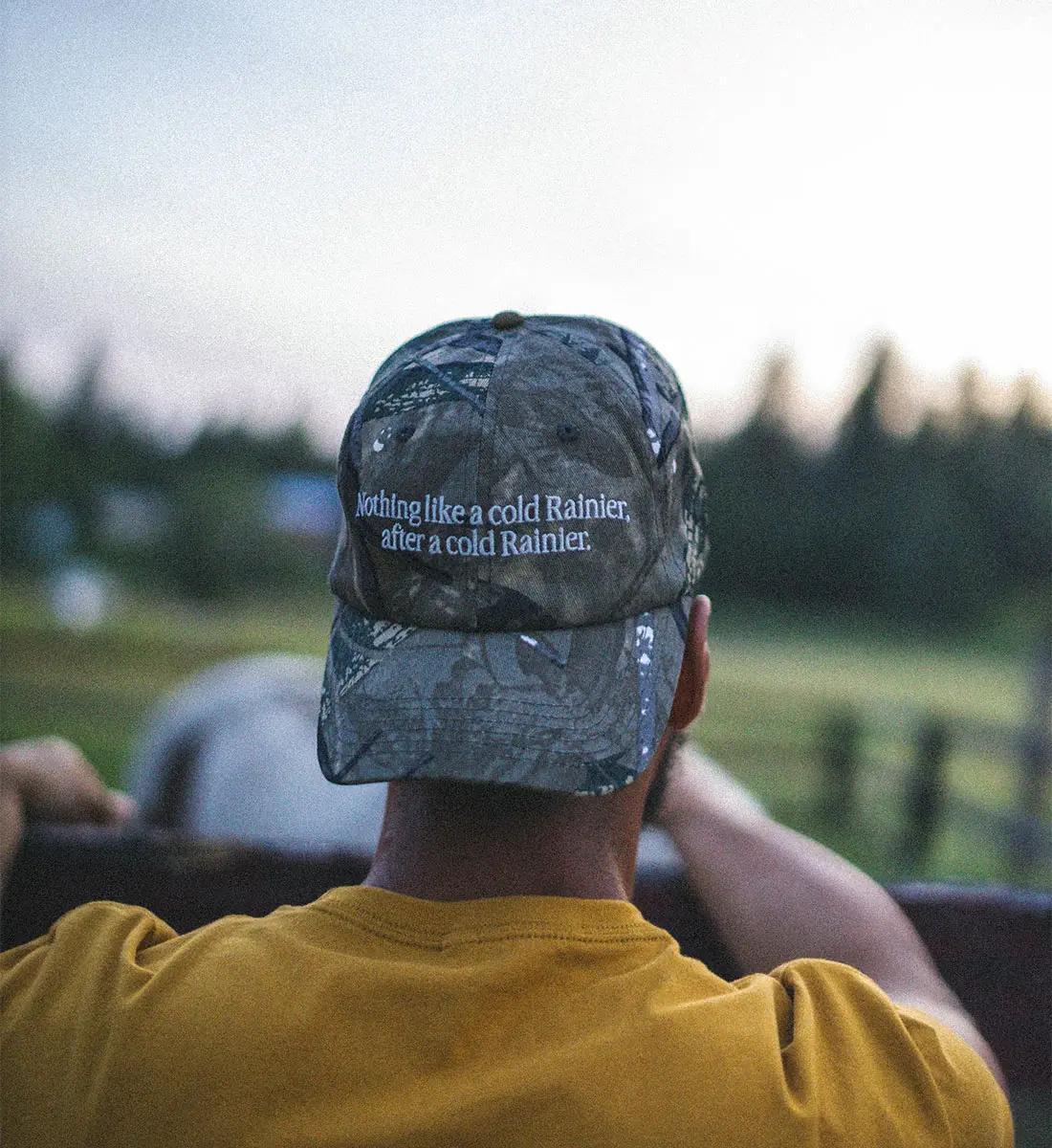 Rainier Beer Tree Camo Anthem Adjustable Hat - Image 2