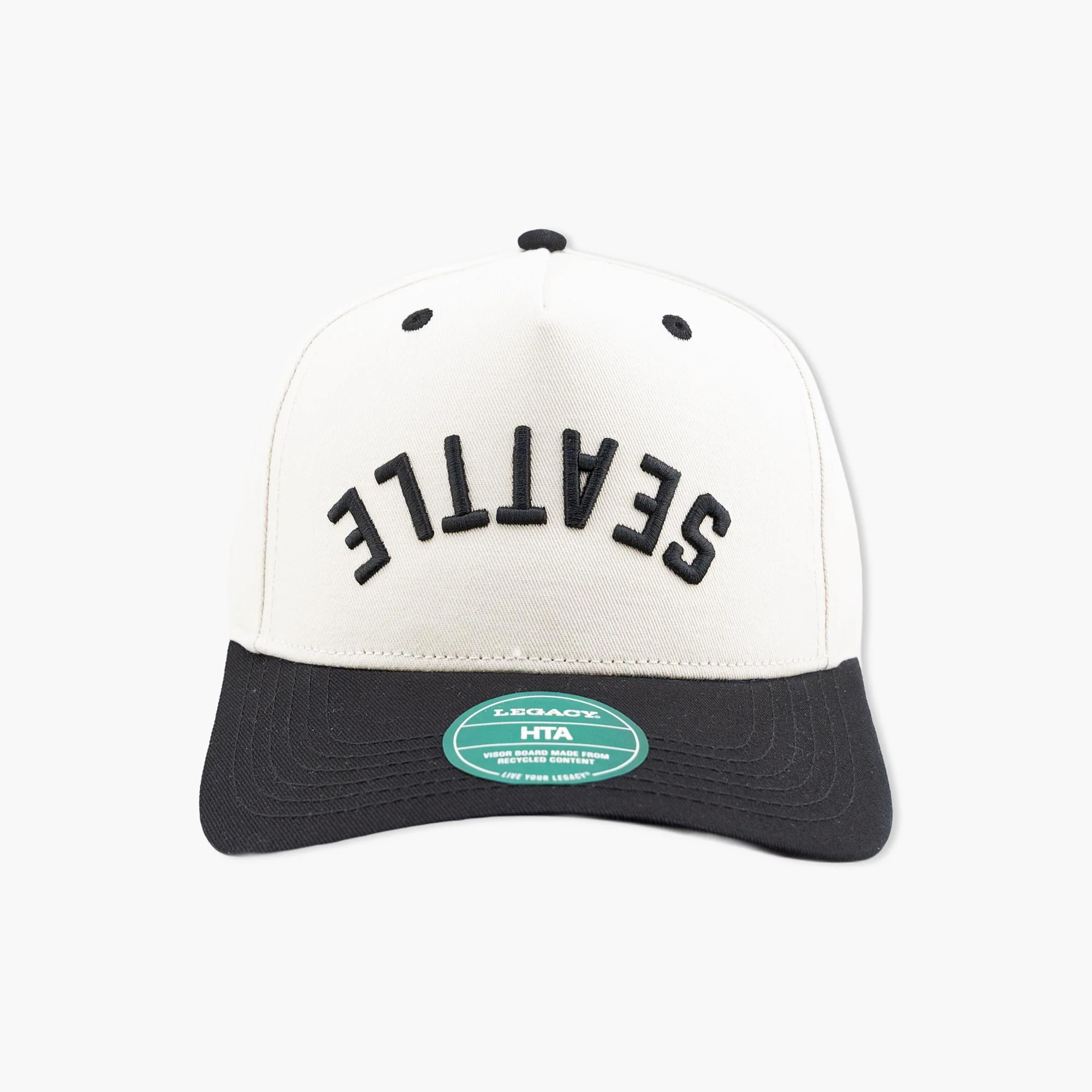 Reverse Black & Cream Seattle Two-Tone Snapback