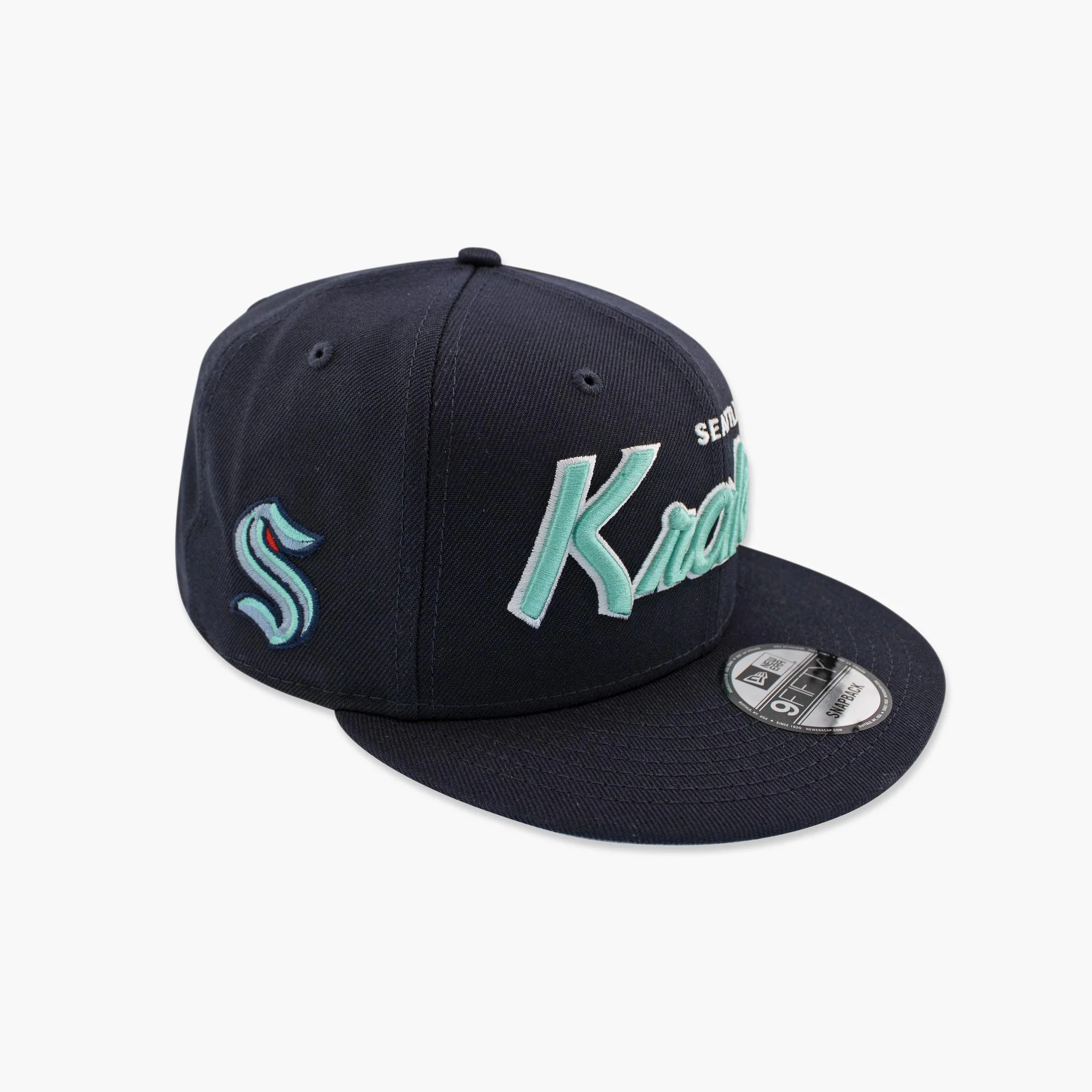 Seattle Kraken Navy Script Snapback - Image 2