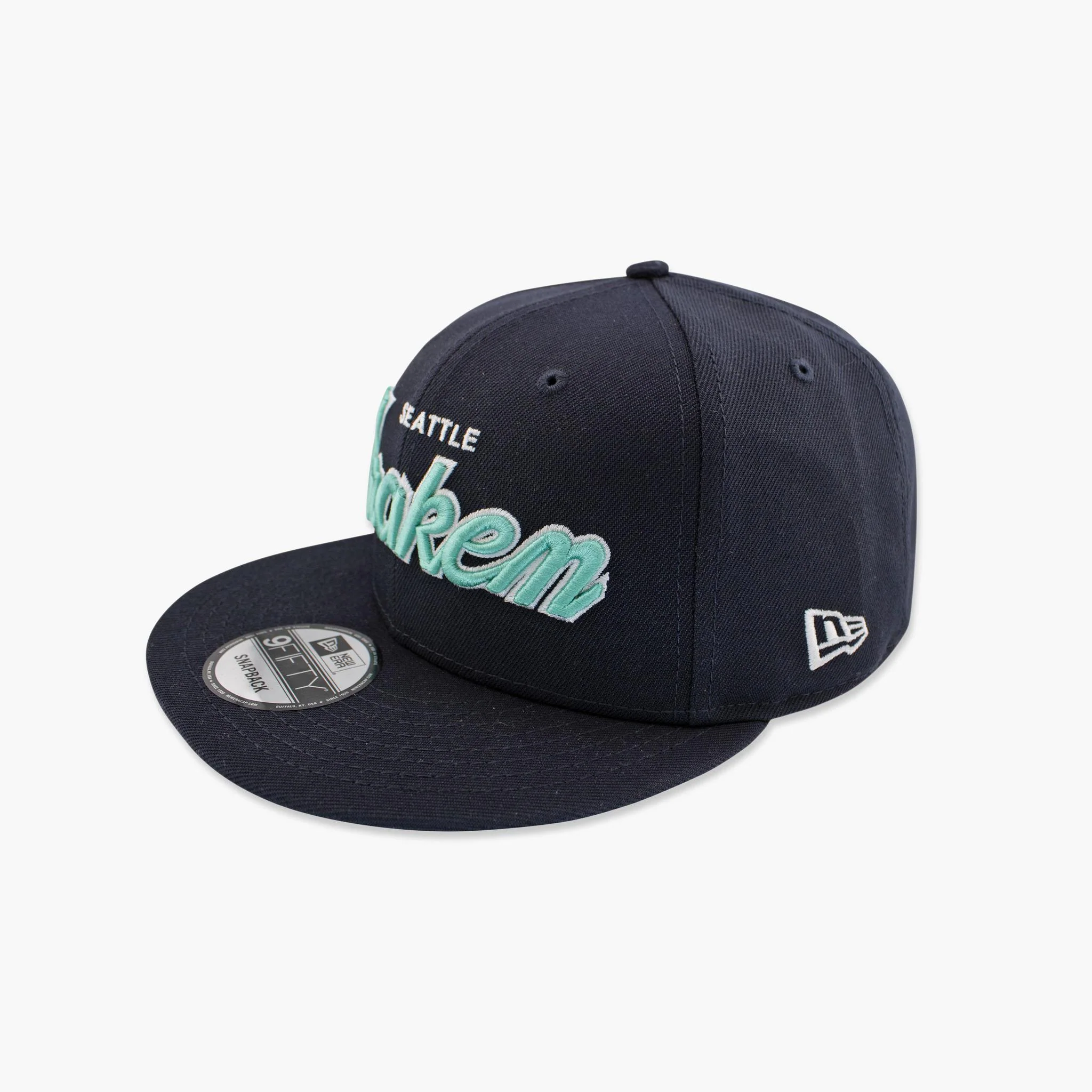 Seattle Kraken Navy Script Snapback - Image 3