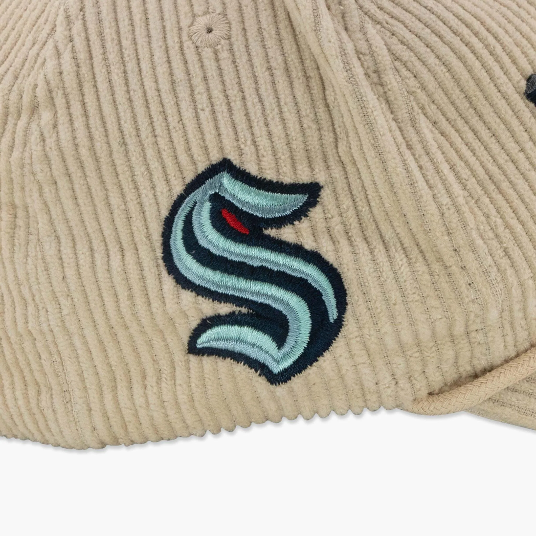 Seattle Kraken Tan Corduroy Deadstock Snapback - Image 3