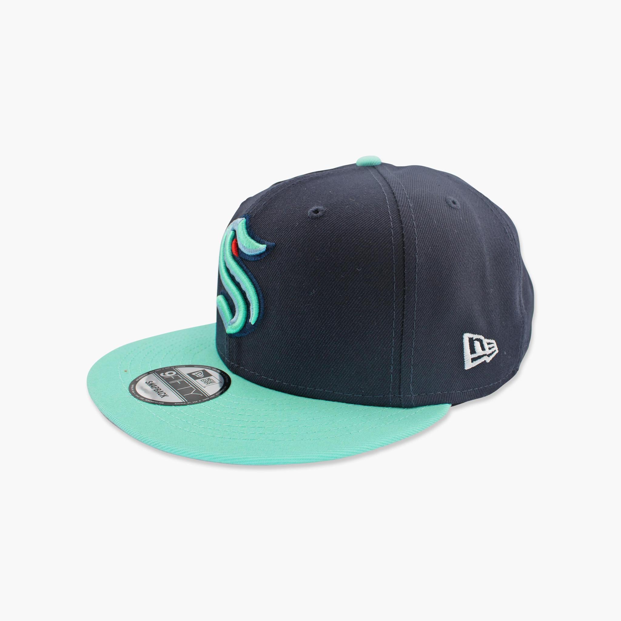 Seattle Kraken Two Tone Classic Logo Snapback - Image 2