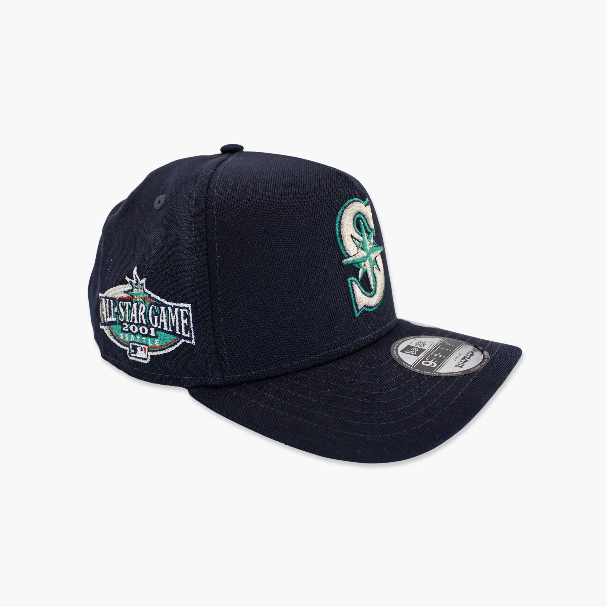 Seattle Mariners 2001 All-Star Game Navy A-Frame Snapback - Image 2