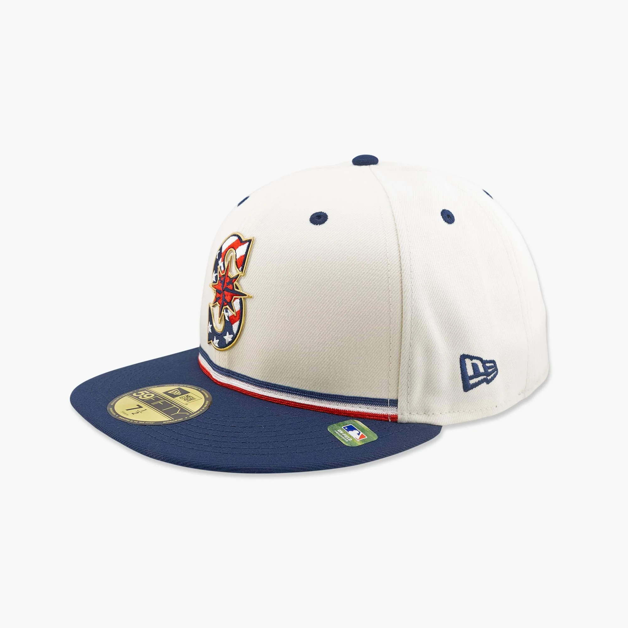 Seattle Mariners 4th of July 2026 Fitted Hat - Image 4