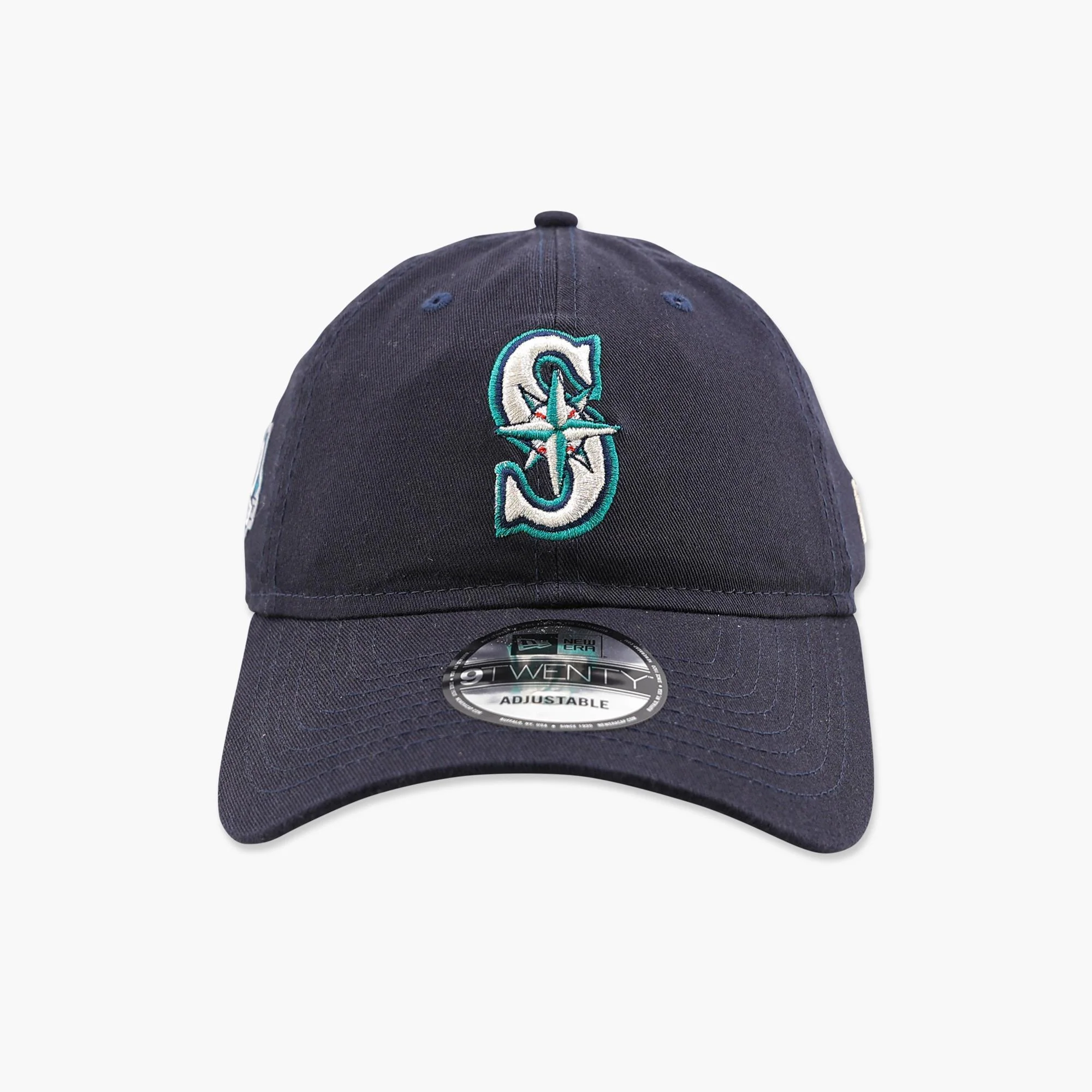 Seattle Mariners 50th Anniversary Patch Navy Adjustable Hat - Image 2