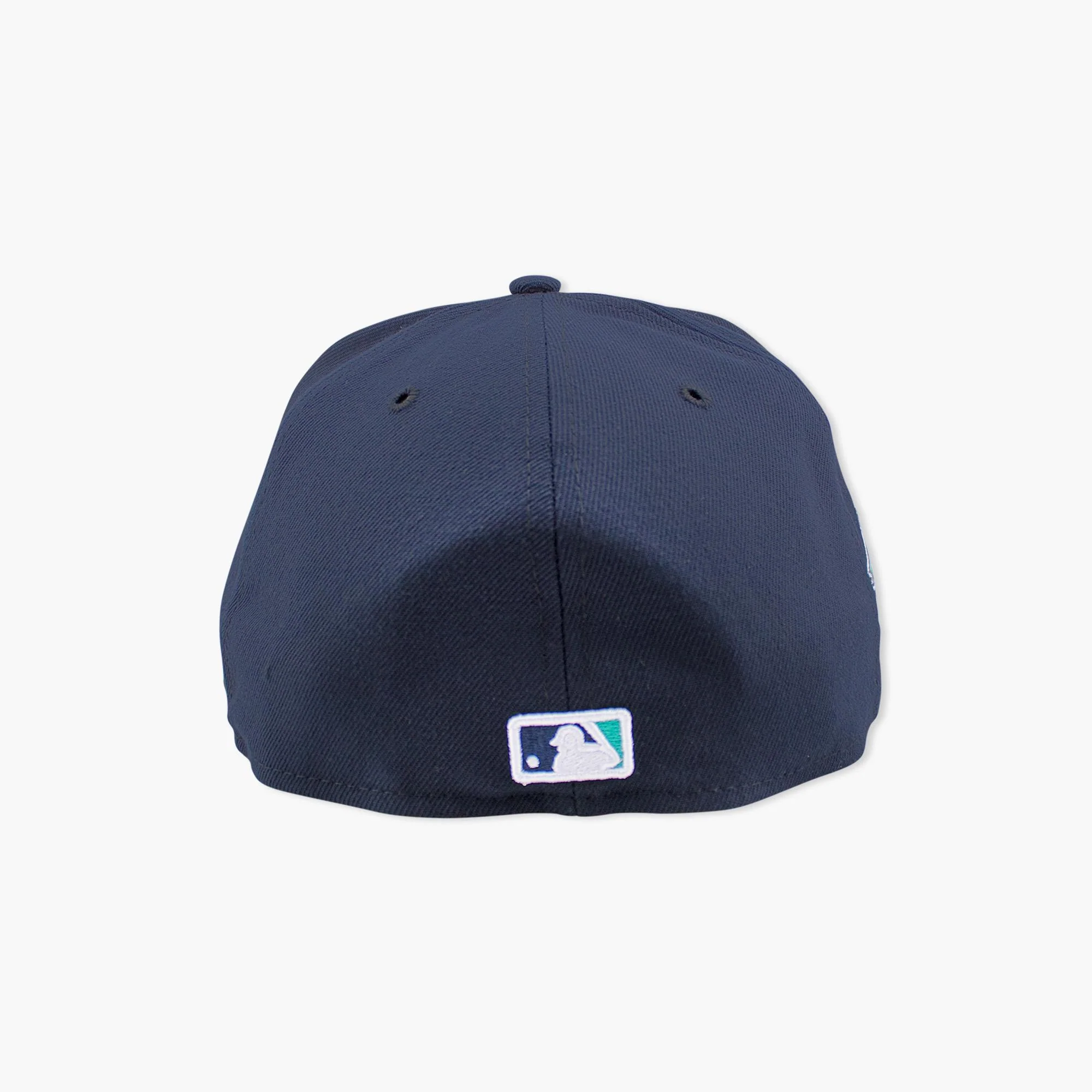 Seattle Mariners 50th Anniversary Side Patch Navy Fitted Hat - Image 5
