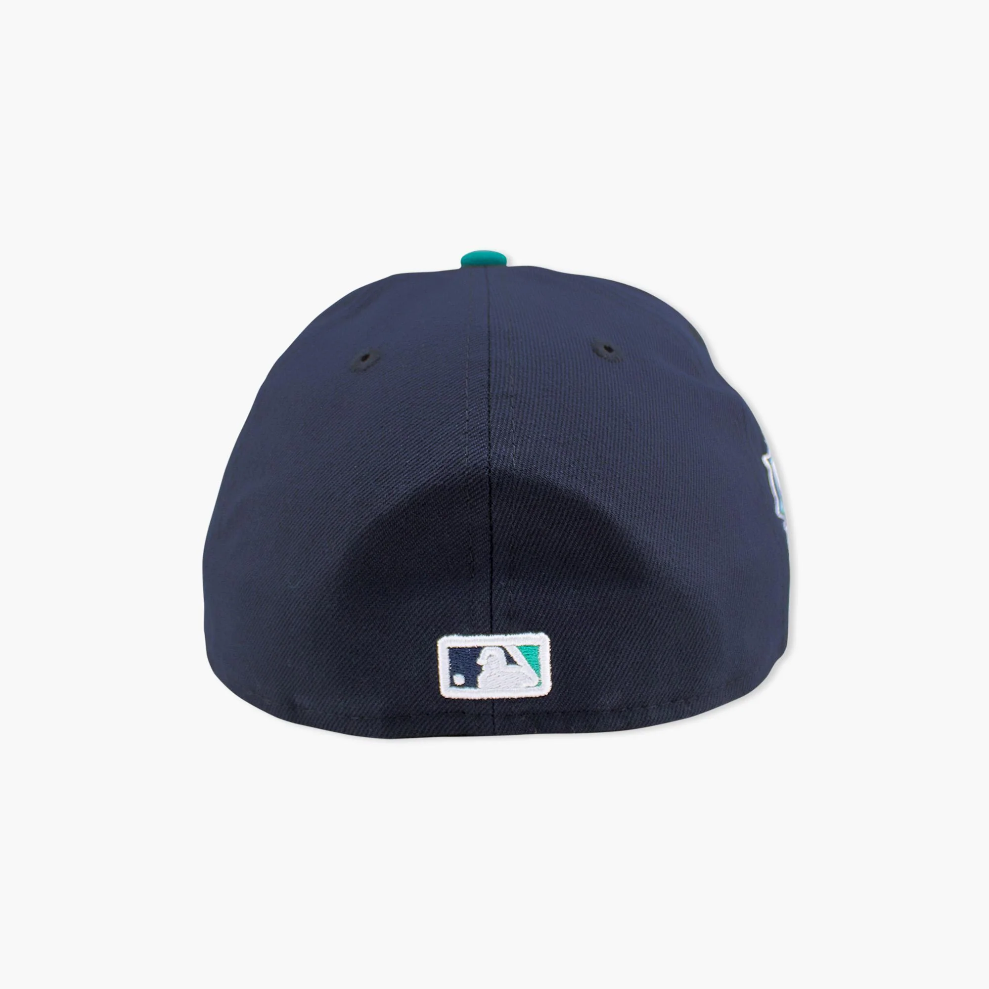 Seattle Mariners 50th Anniversary Side Patch Navy/Teal Fitted Hat - Image 5
