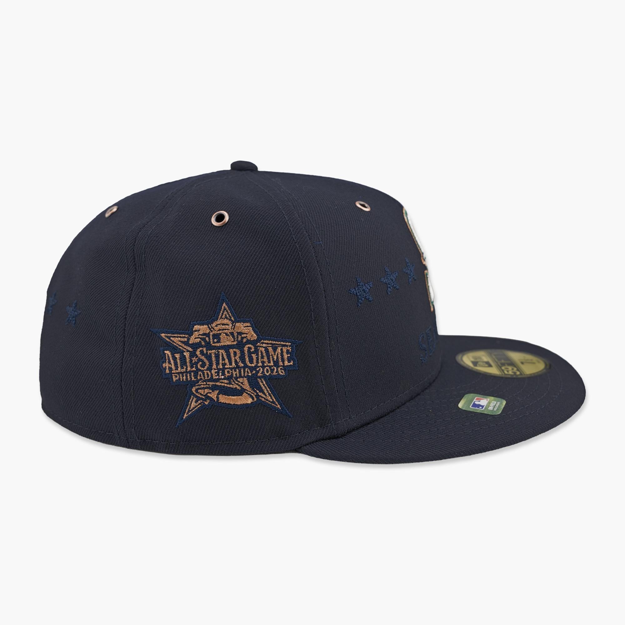 Seattle Mariners All-Star Game 2026 Liberty Bell Fitted Hat - Image 4