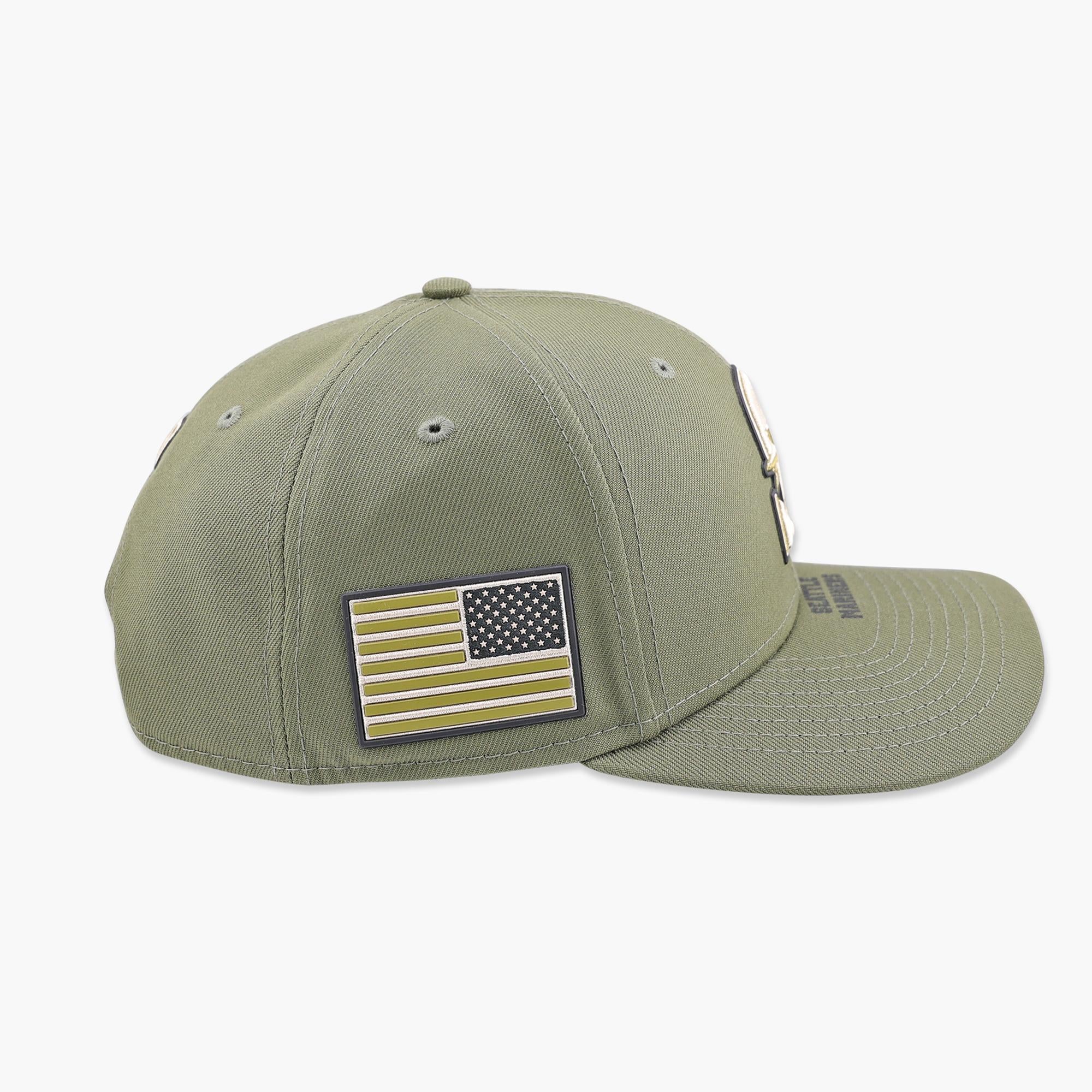 Seattle Mariners Armed Forces Day Olive Snapback - Image 5