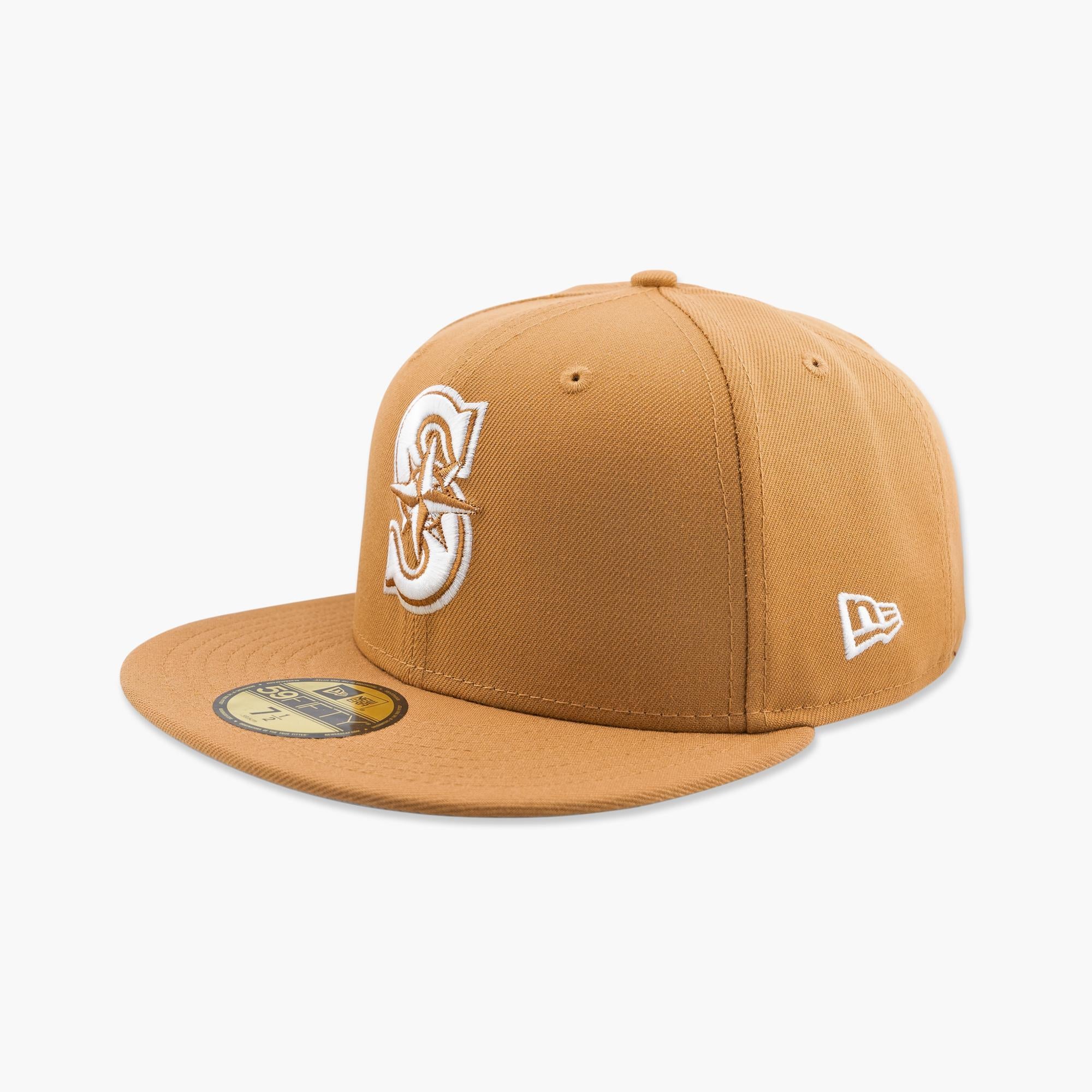 Seattle Mariners Bronze Primary Logo Fitted Hat - Image 2