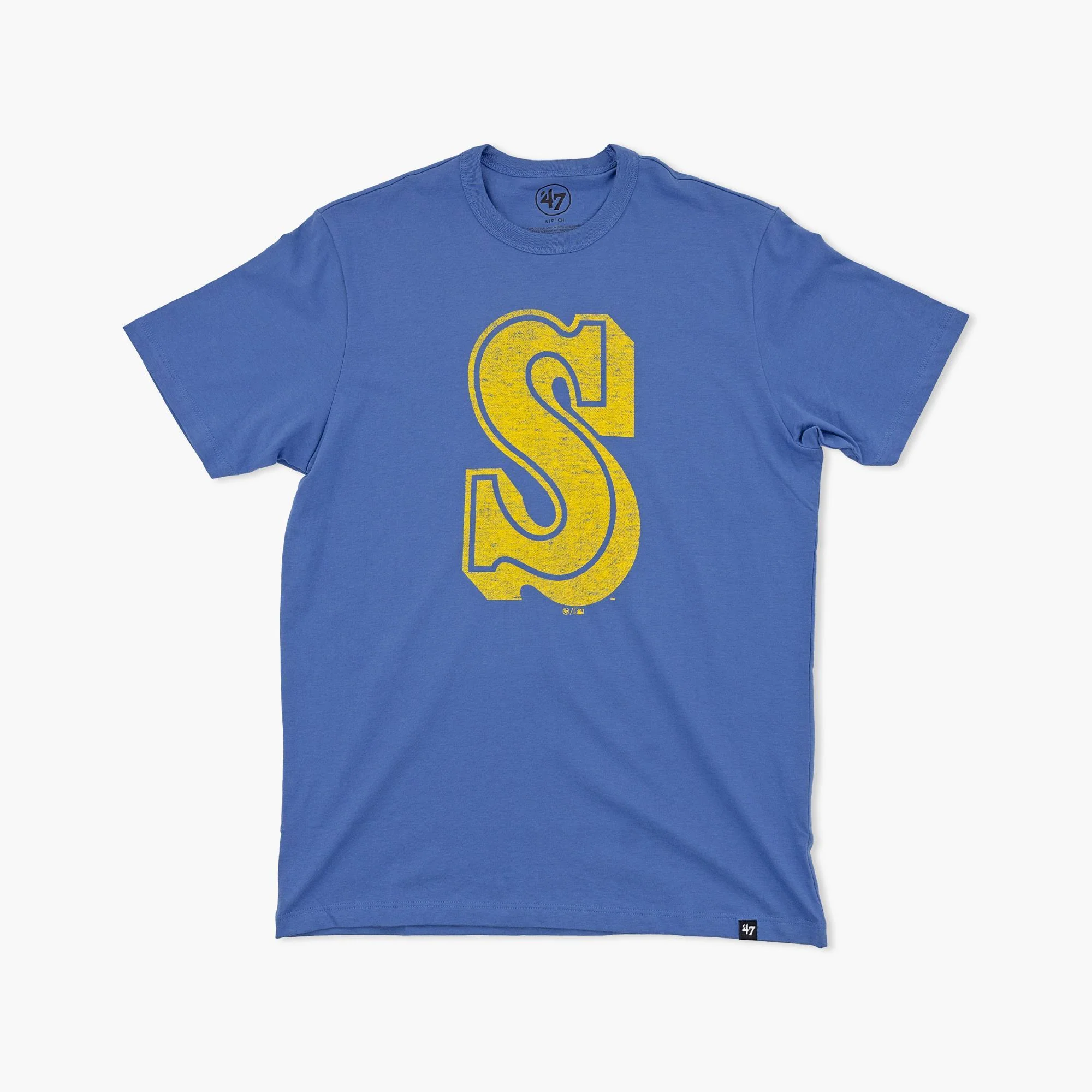 Seattle Mariners Cadet Blue Retro "S" Logo T-Shirt