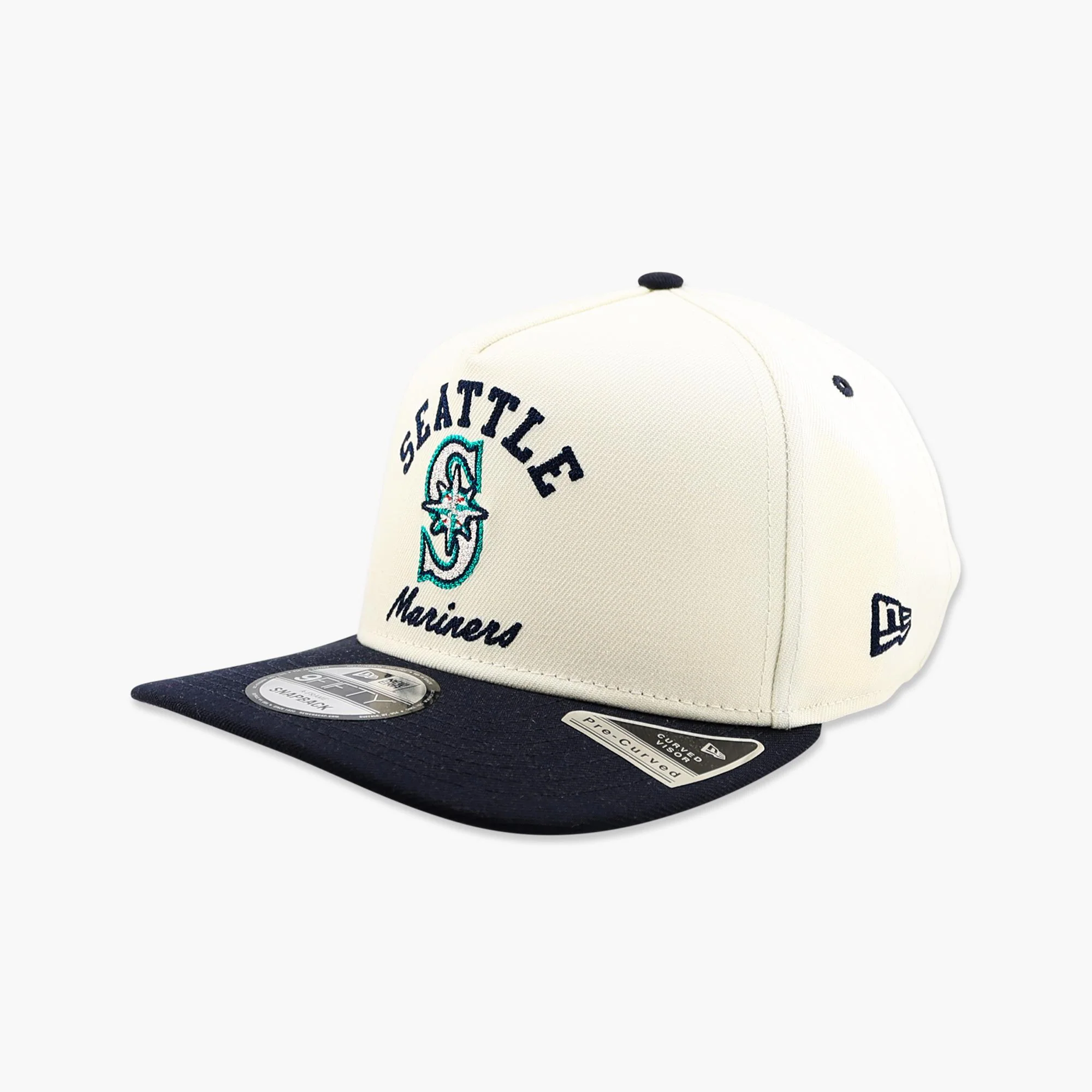 Seattle Mariners Cream Primary Logo Dugout Classic A-Frame Snapback - Image 3