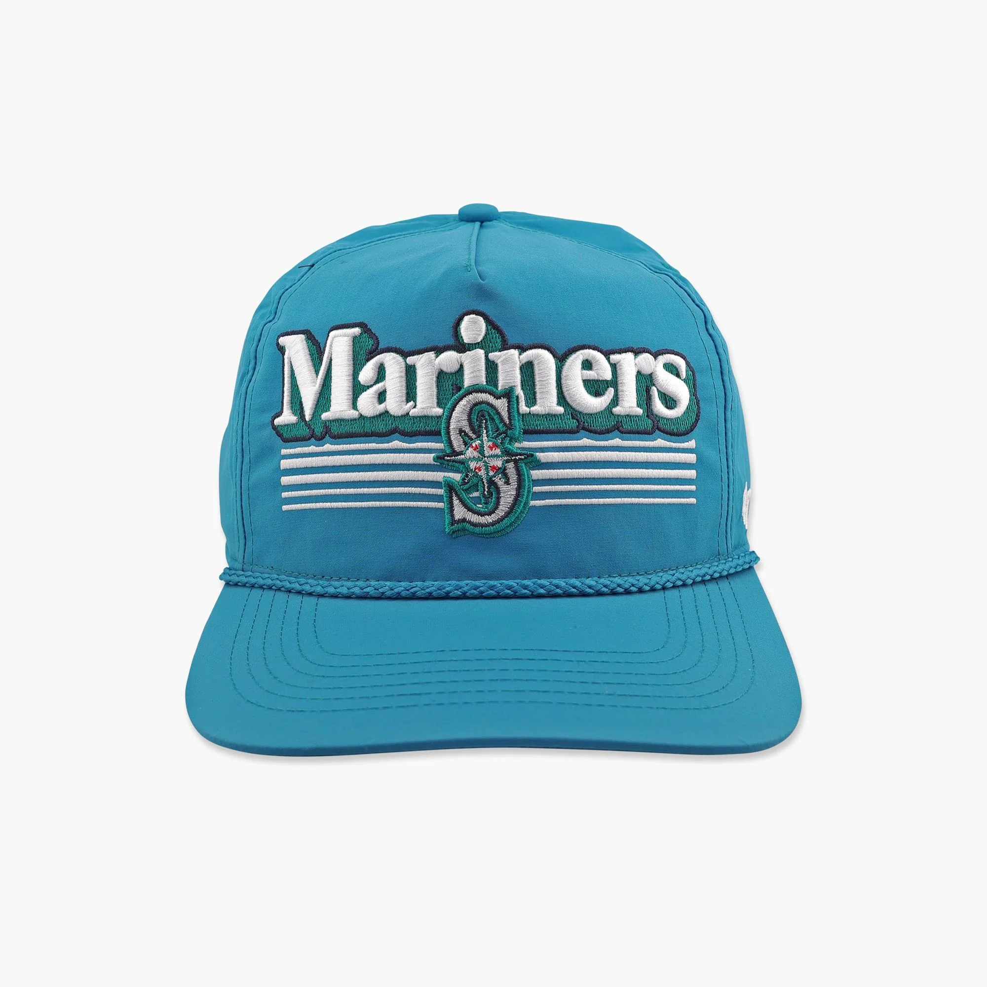 Seattle Mariners Dark Teal Script Fade Nylon Hitch Snapback