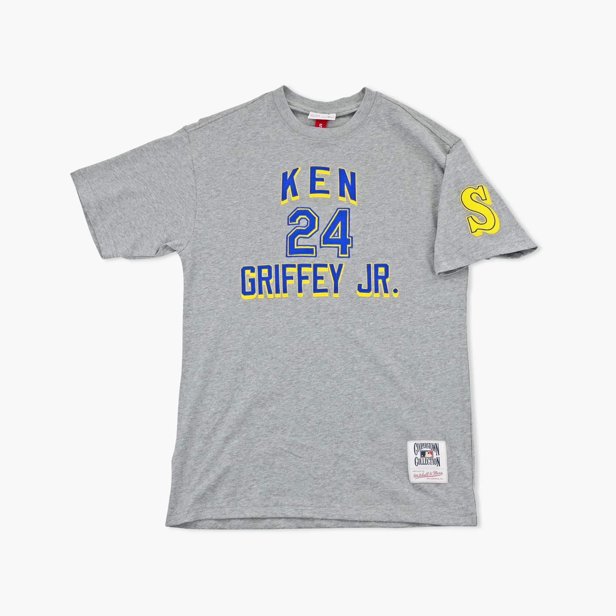 Seattle Mariners Gray Ken Griffey Jr. Player Collection Embroidered T-Shirt