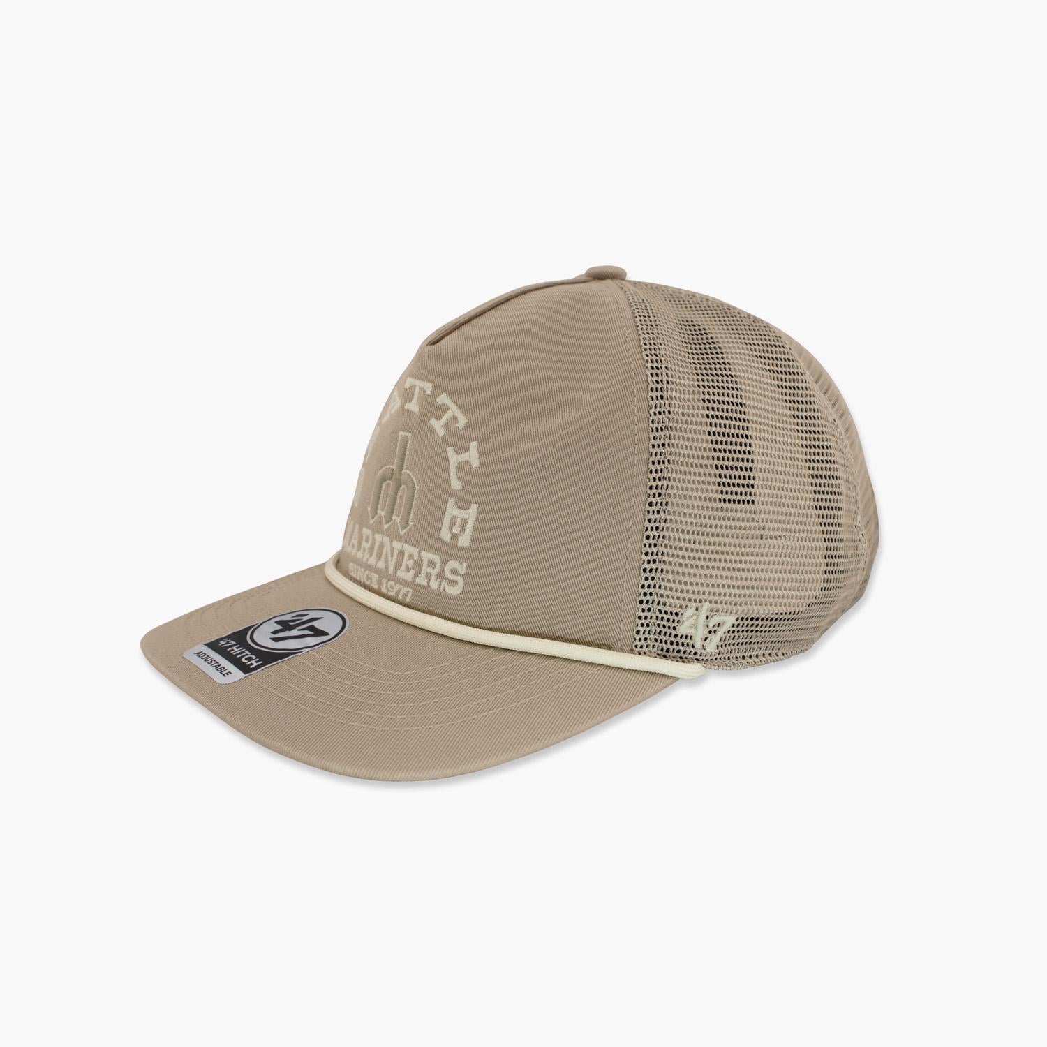 Seattle Mariners Khaki Ranchero Mesh Trucker Hat - Image 2