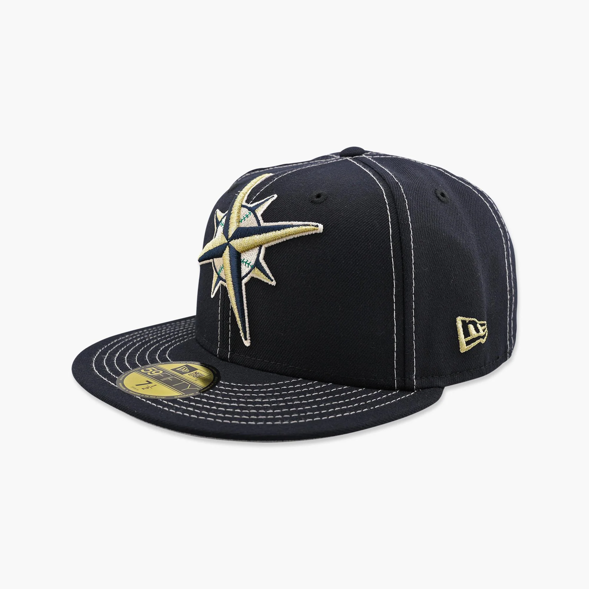 Seattle Mariners Navy Kingdome Compass Fitted Hat - Image 3
