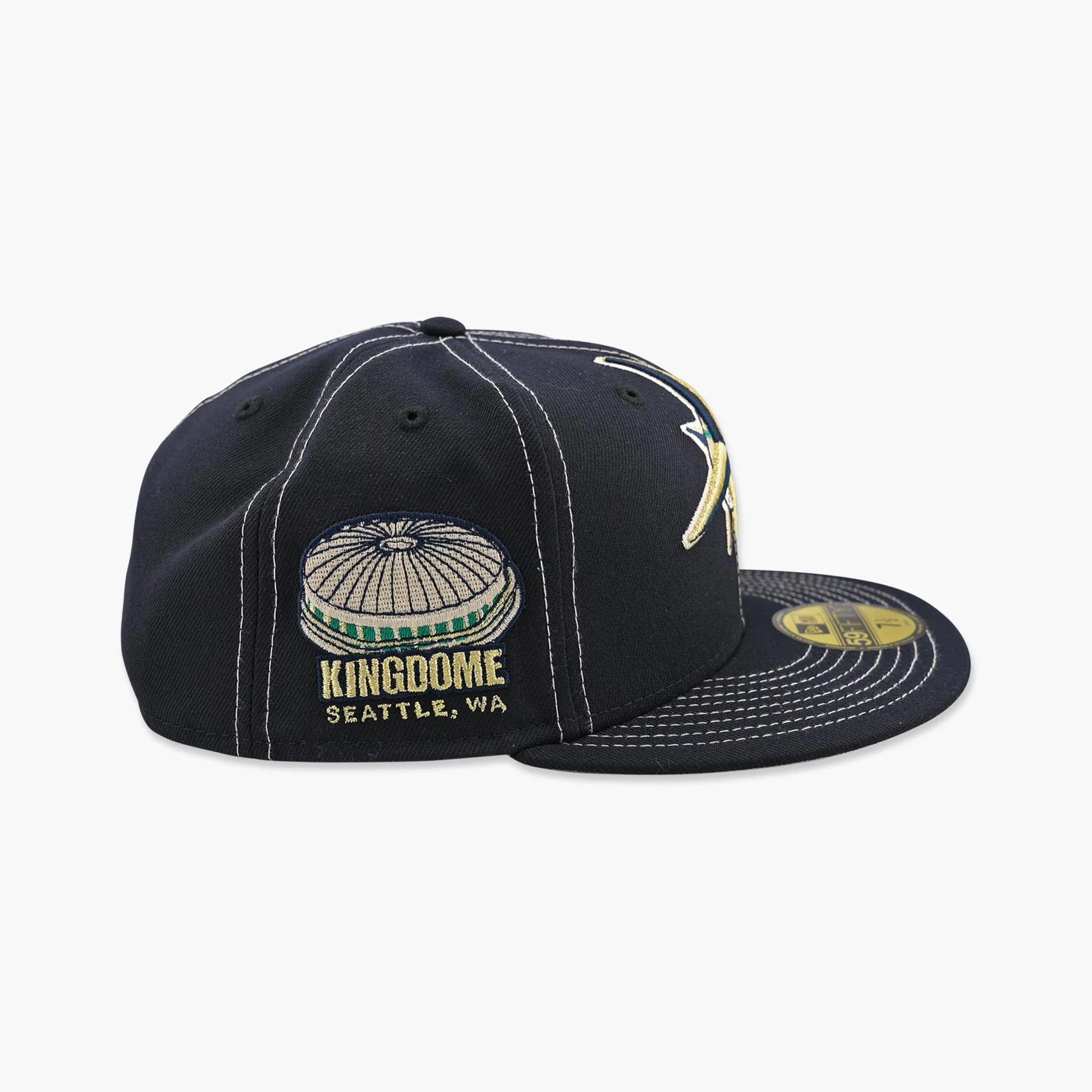 Seattle Mariners Navy Kingdome Compass Fitted Hat - Image 5