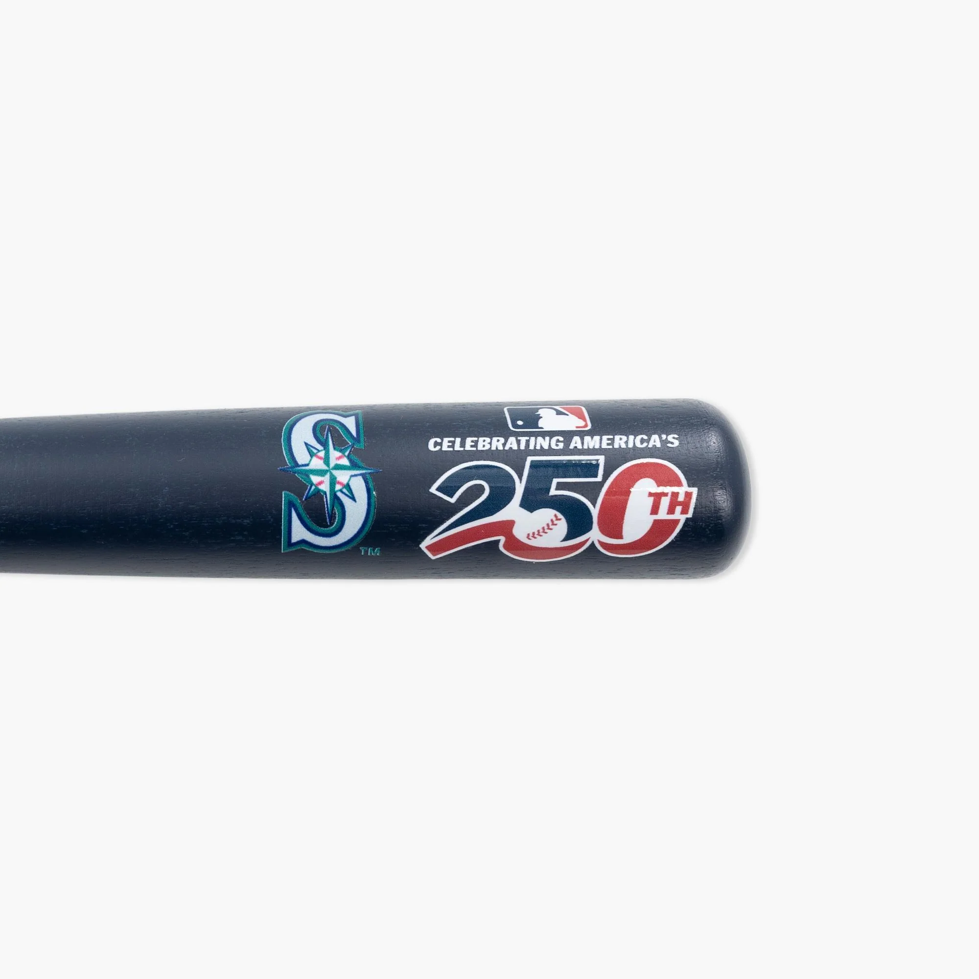 Seattle Mariners Navy MLB 250th Anniversary Mini Bat - Image 2