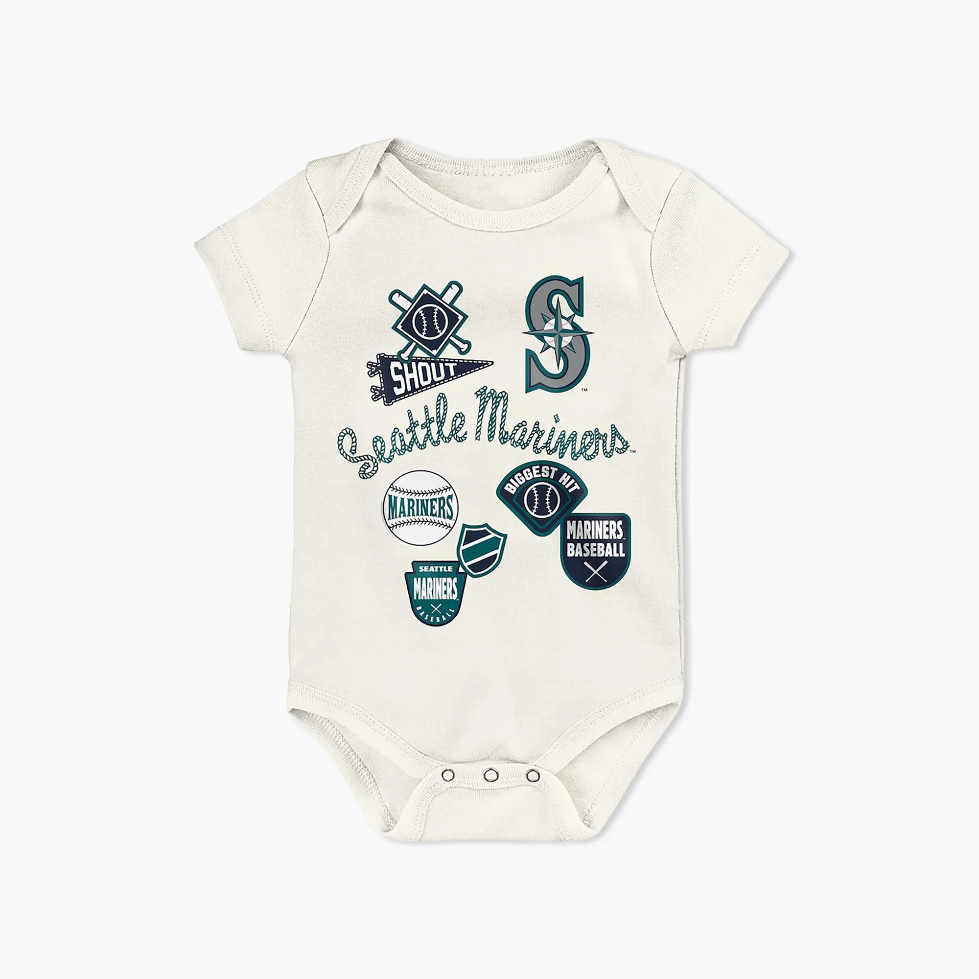 Seattle Mariners Onesie 3-Pack - Image 3