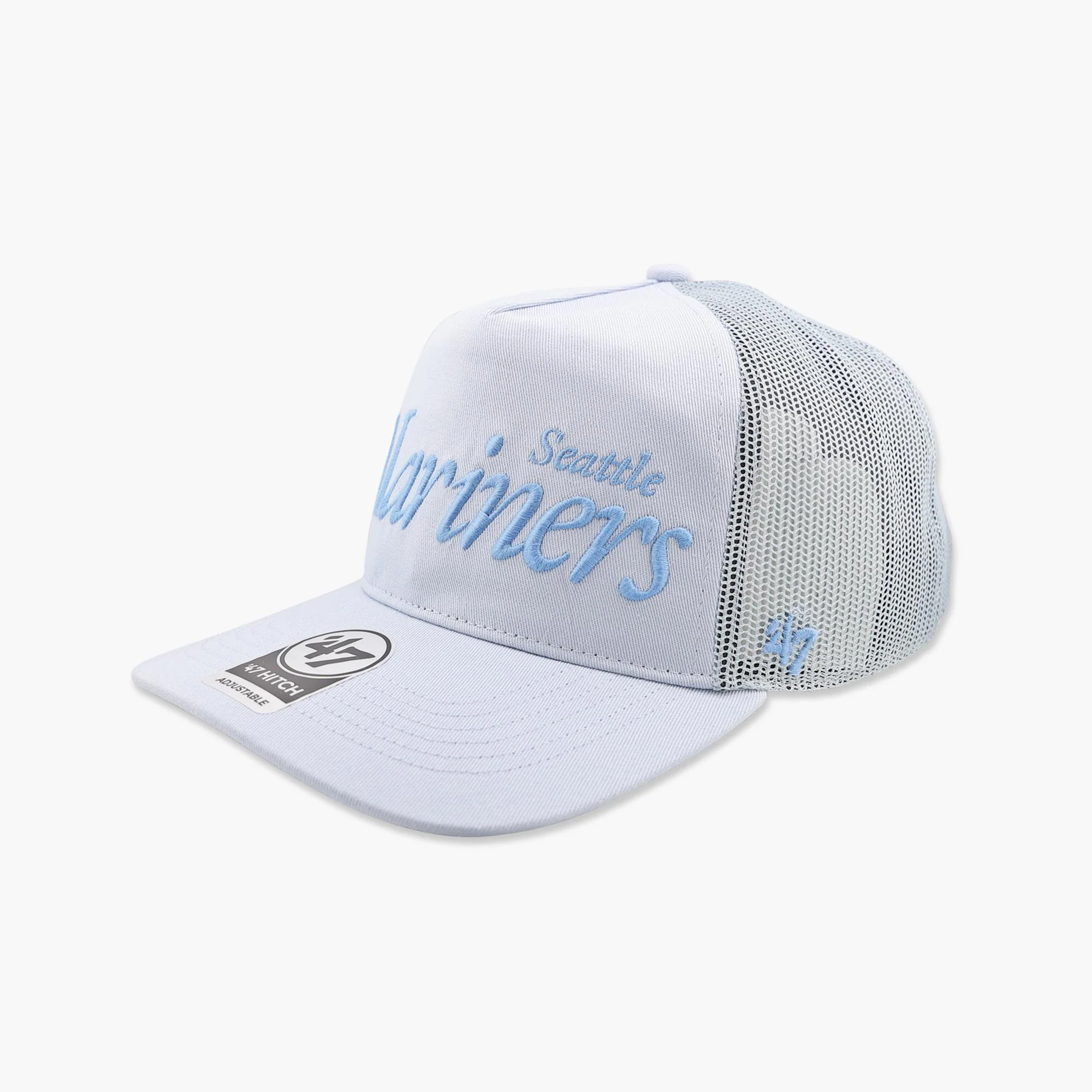 Seattle Mariners Pastel Blue Script Hitch Snapback - Image 2