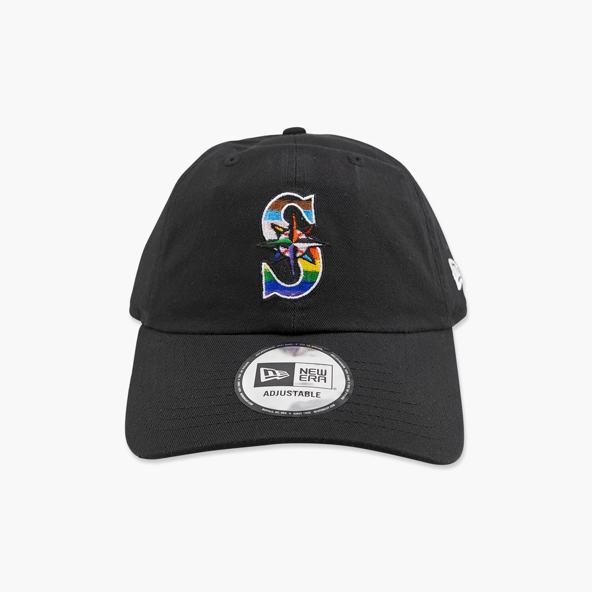 Seattle Mariners Pride 2026 Black Adjustable Hat