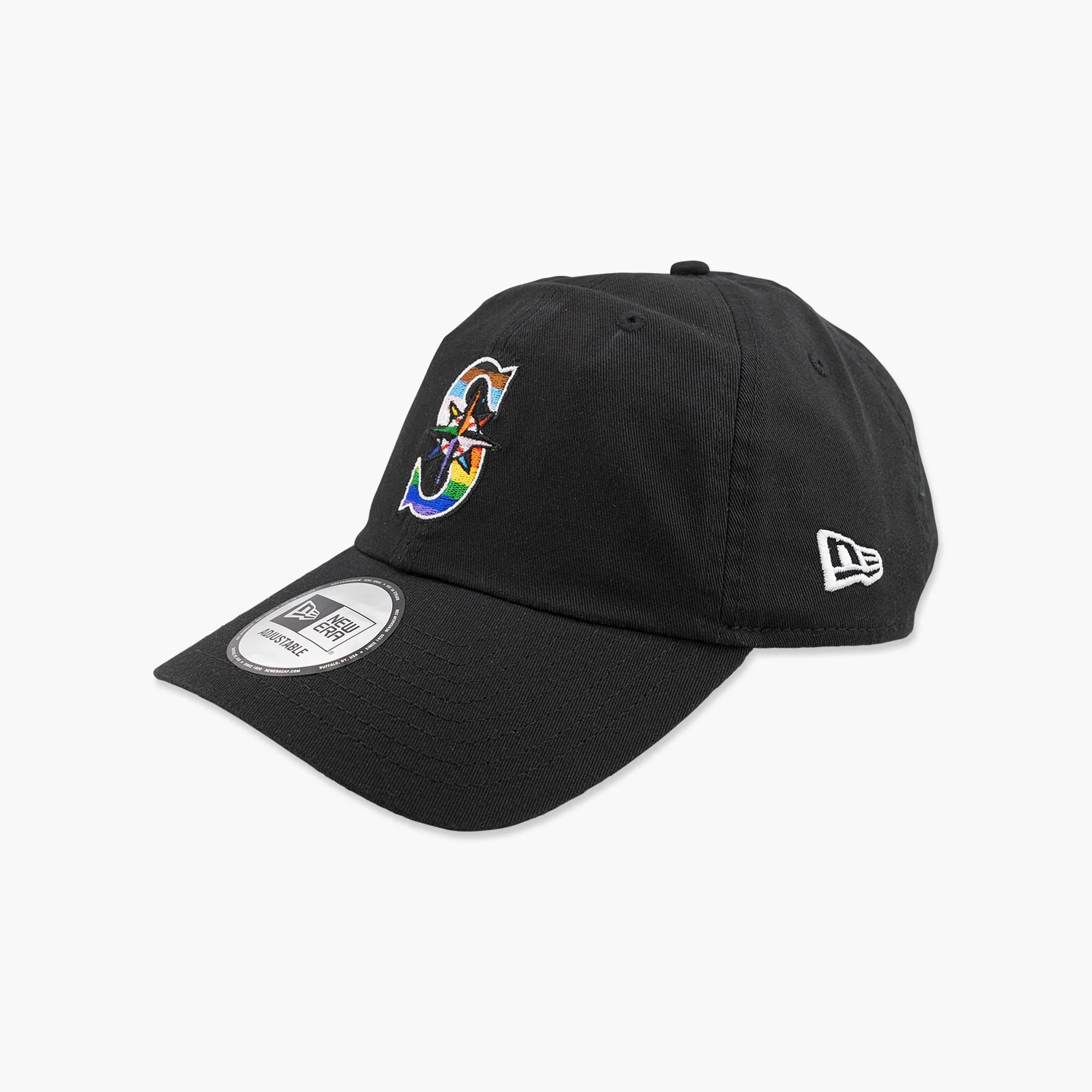 Seattle Mariners Pride 2026 Black Adjustable Hat - Image 2