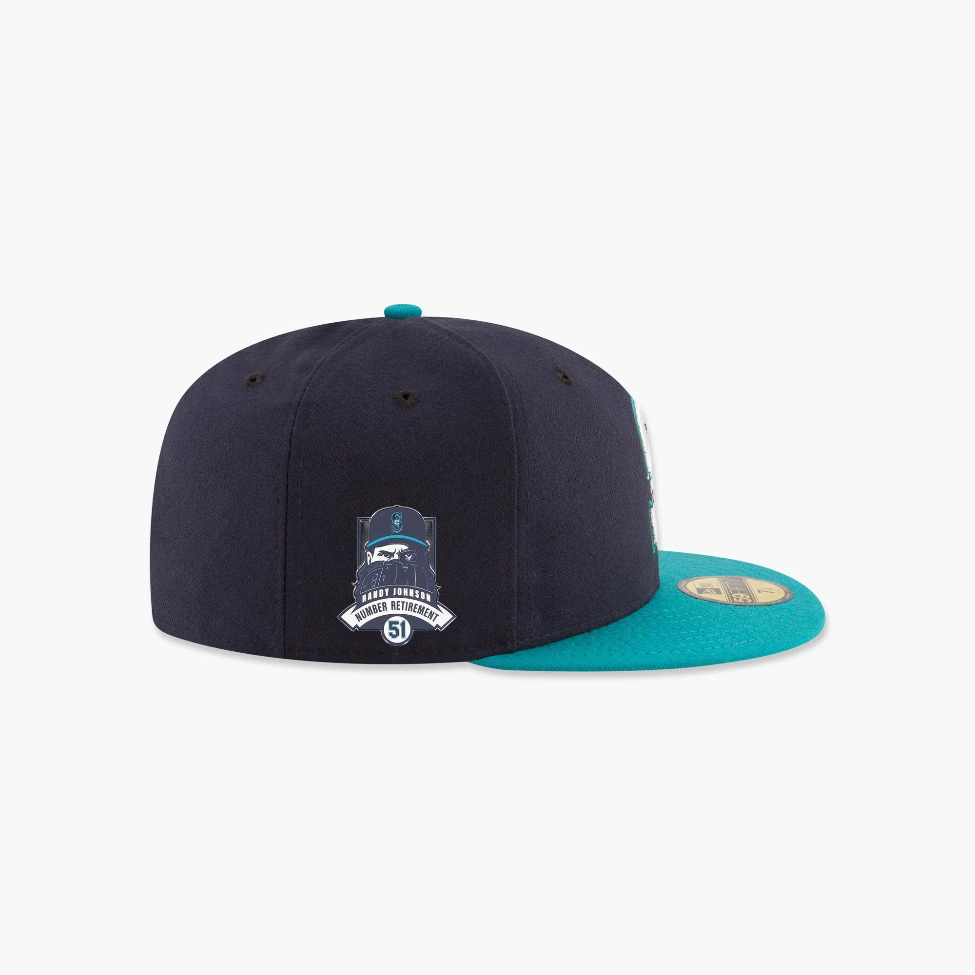 Seattle Mariners Randy Johnson Two-Tone Fitted Hat - Image 5