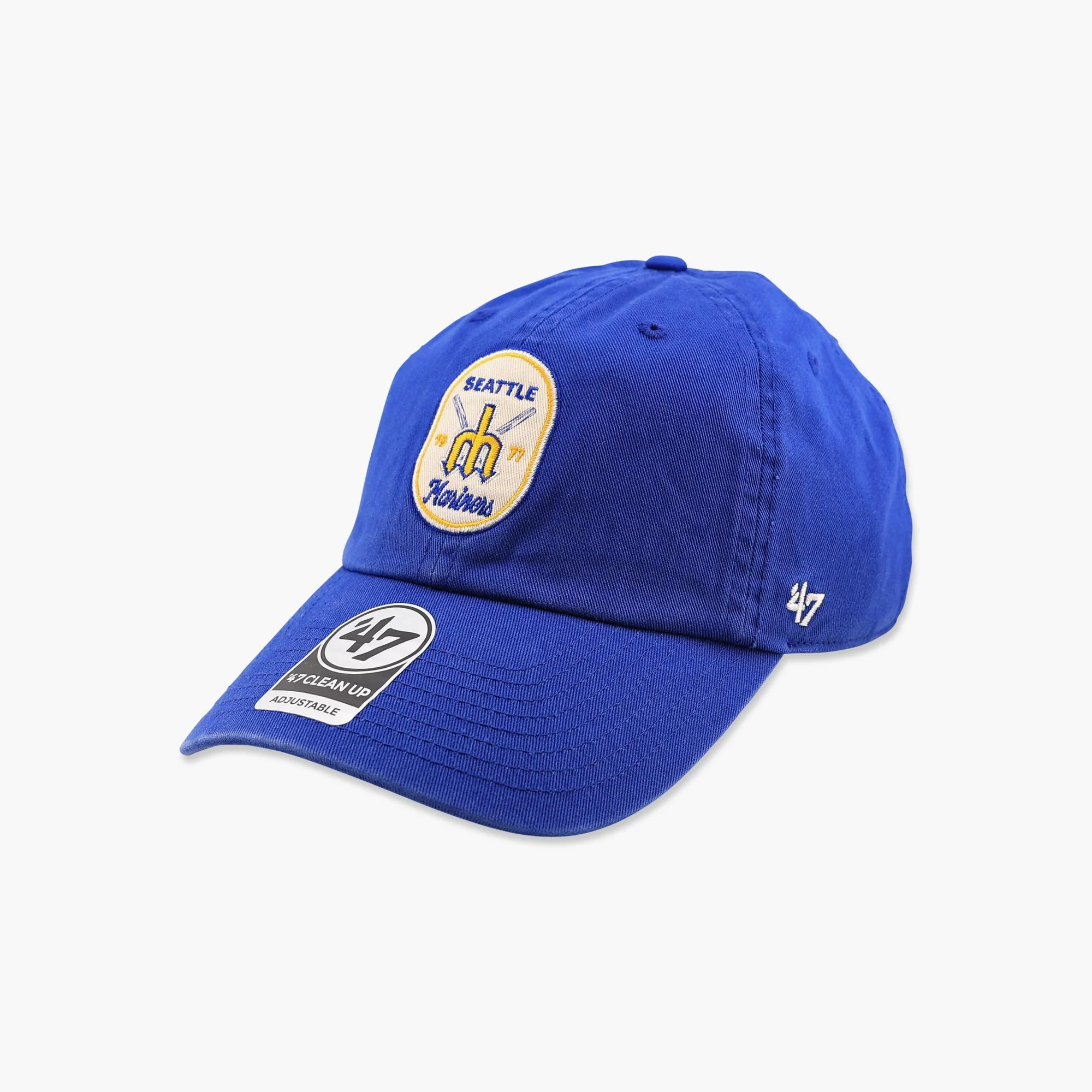 Seattle Mariners Royal Crosspatch Clean Up Adjustable Hat - Image 2
