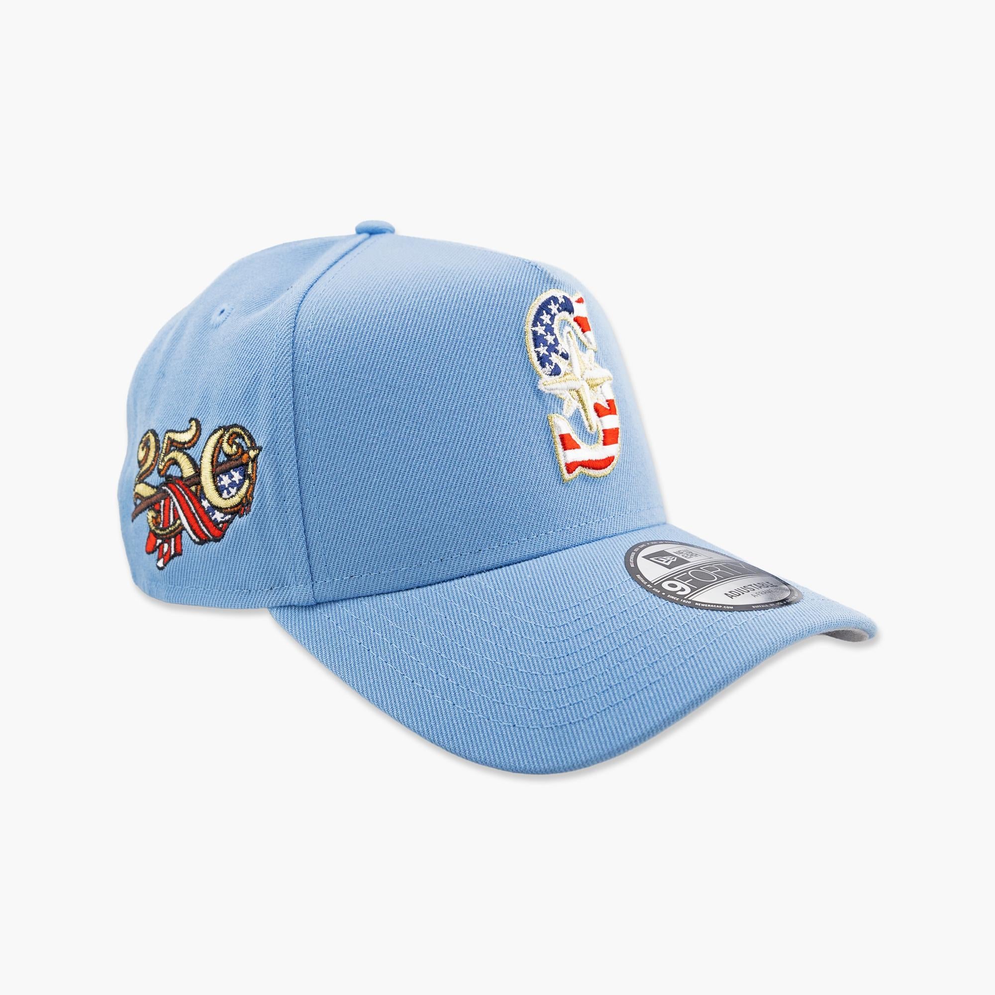 Seattle Mariners Sky Blue Americana 250 A-Fame Snapback - Image 2