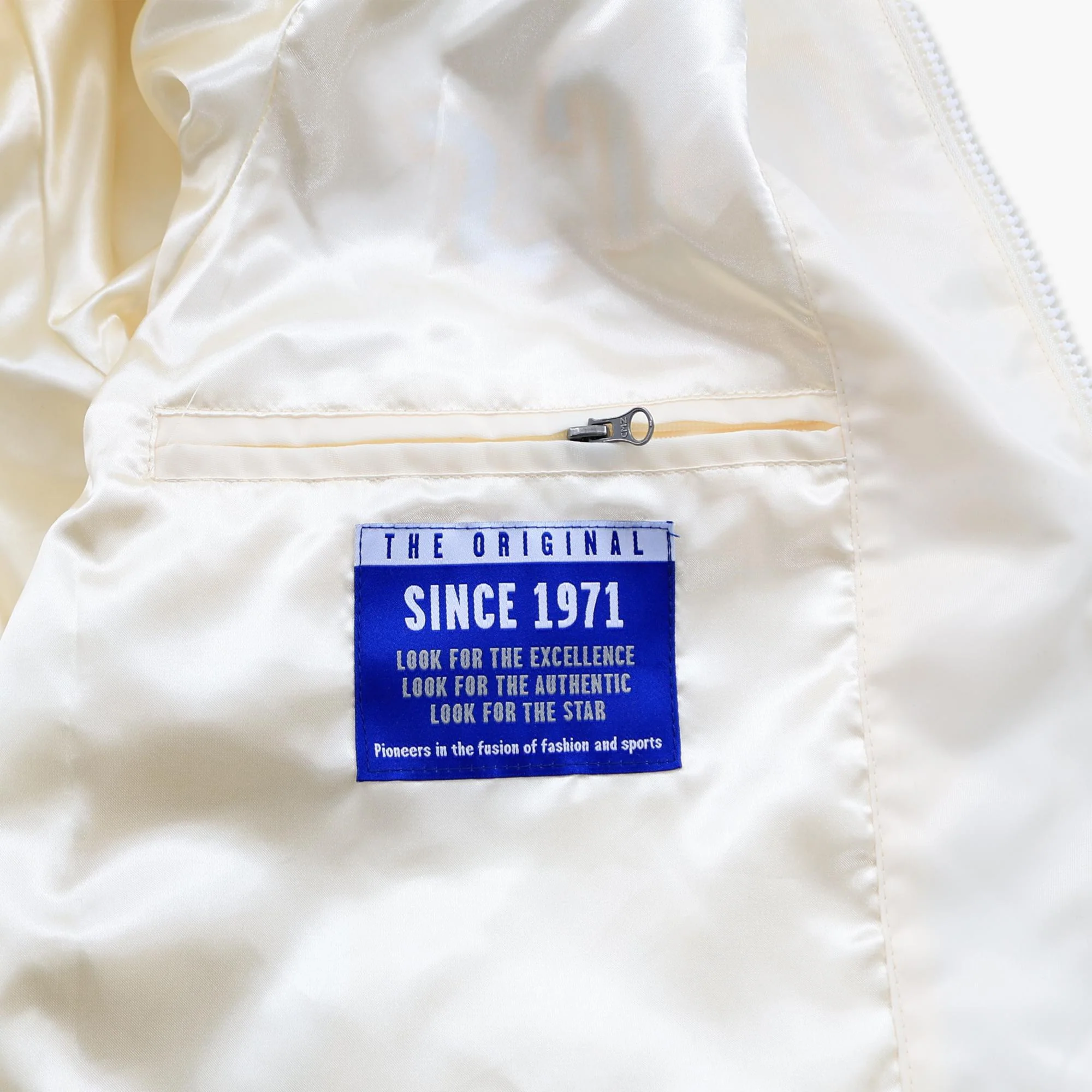 Seattle Mariners Starter Cream Cooperstown Script Satin Jacket - Image 4