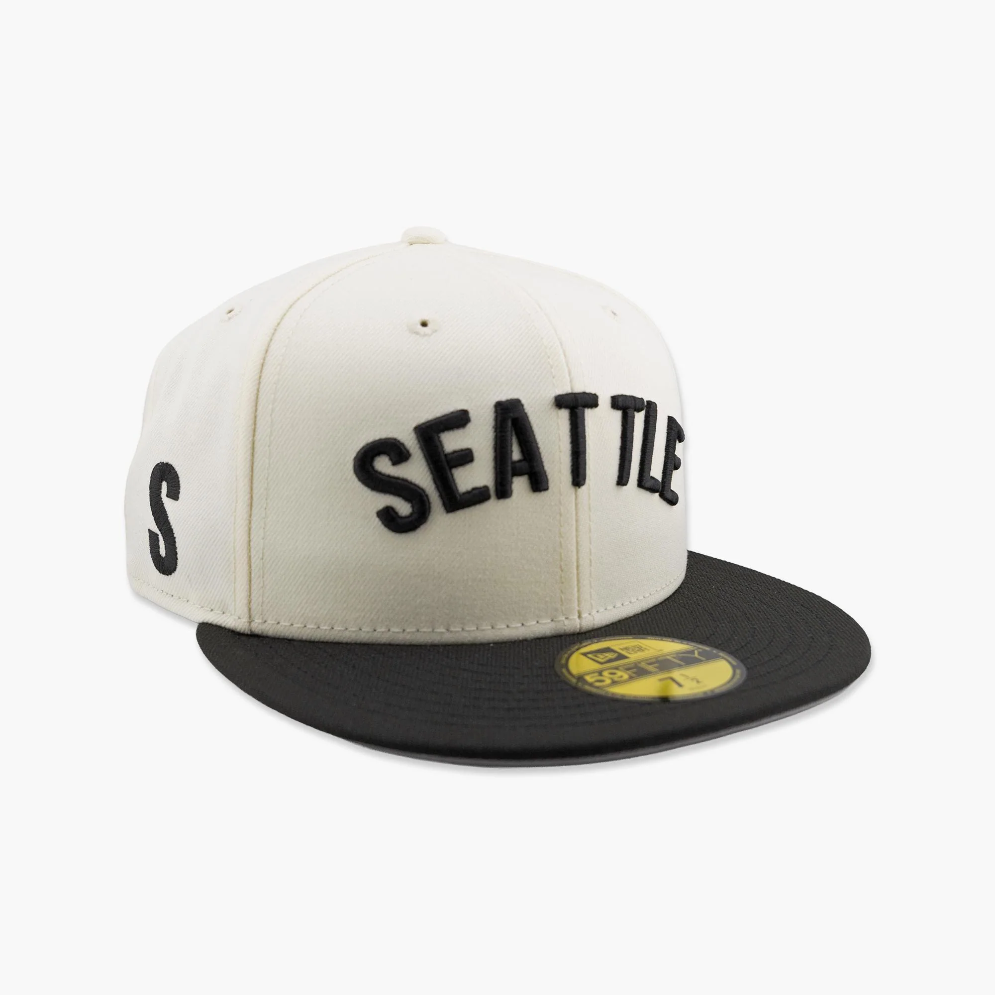 Seattle Mariners Steelheads Wordmark Two-Tone Fitted Hat - Image 2