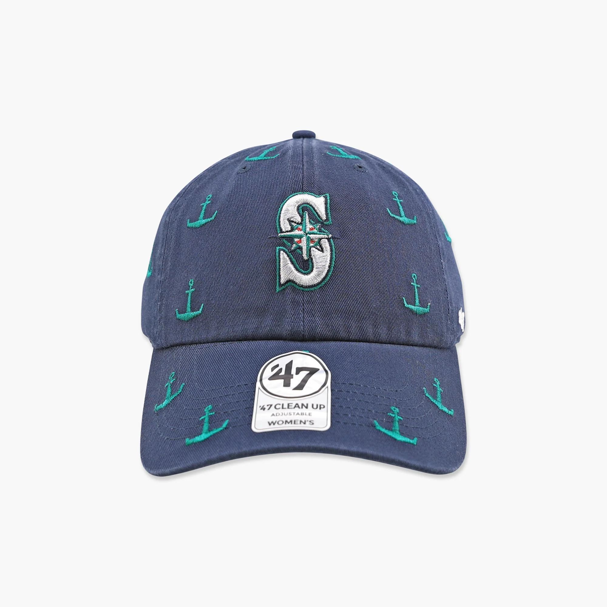 Seattle Mariners Women's Navy Anchor Clean Up Adjustable Hat