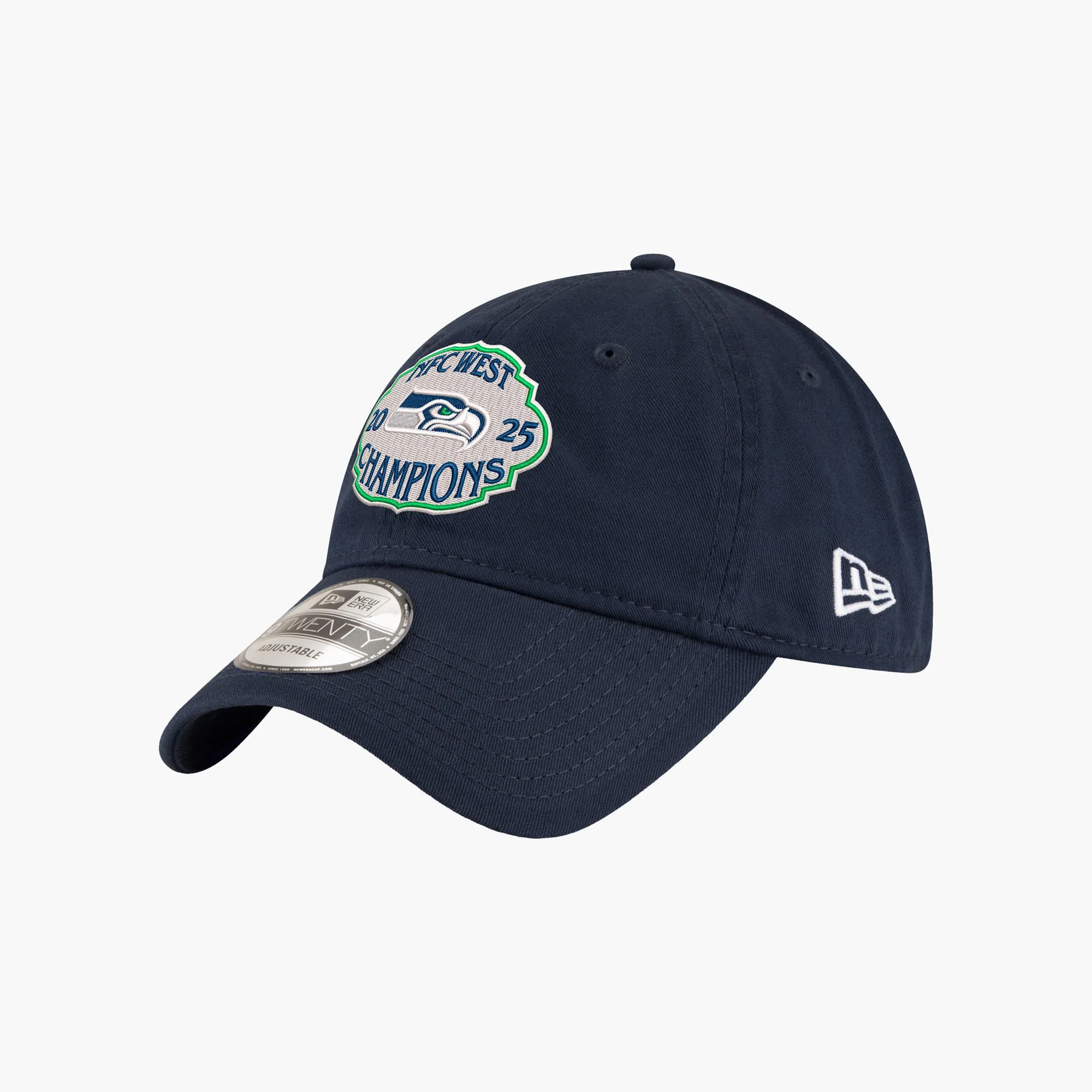 Seattle Seahawks 2025 NFC West Division Champions Navy Adjustable Hat - Image 2