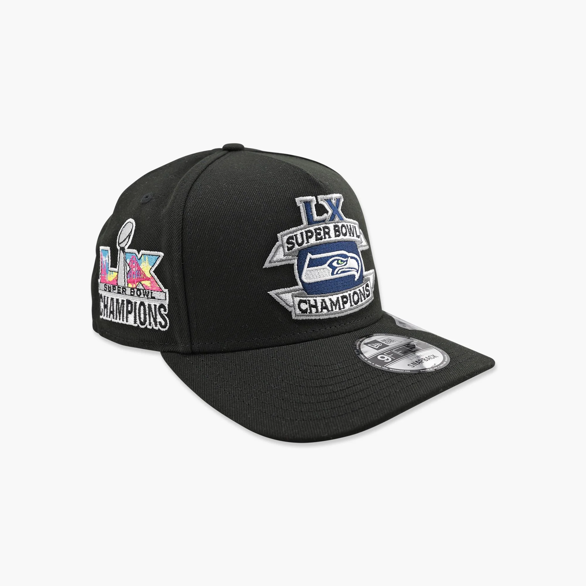 Seattle Seahawks Black Super Bowl LX Champions Wings of Victory A-Frame Hat - Image 2