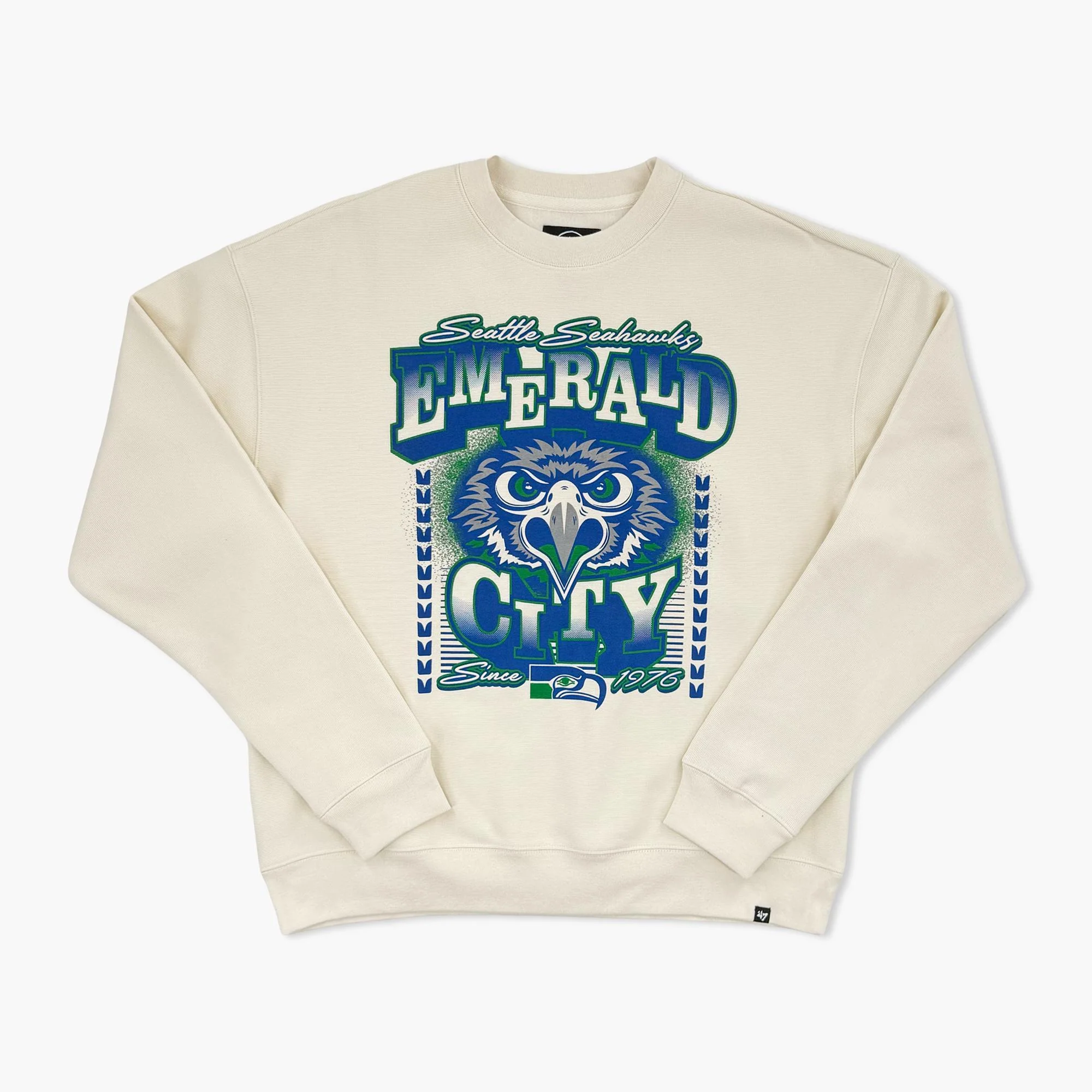 Seattle Seahawks Emerald City Icon Sandstone Crewneck